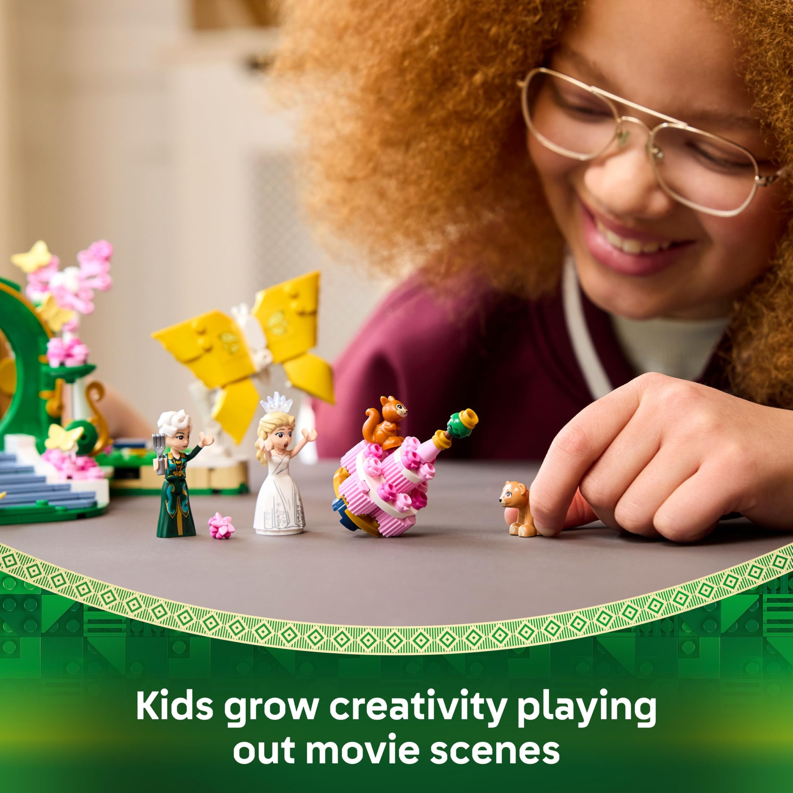 LEGO Wicked Glinda's Wedding Day - Building Toy with 2 Mini Dolls & 2 Posable Butterflies for Ages 8+ 4