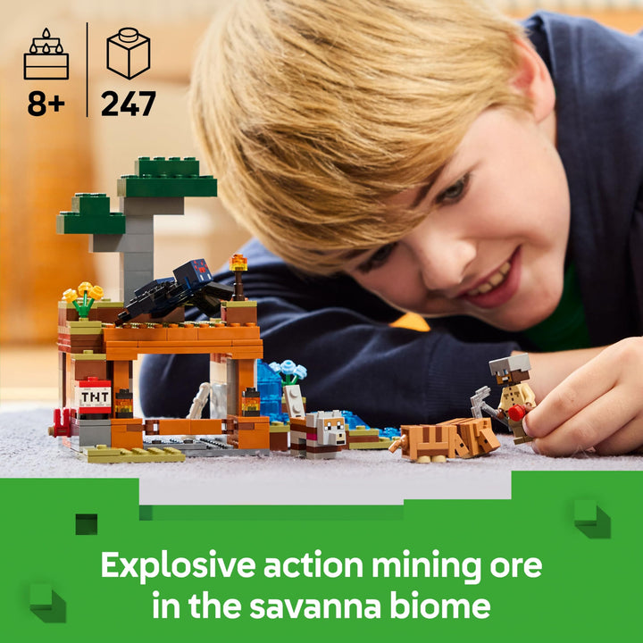 LEGO Minecraft The Armadillo Mine Expedition 21269 - Building Set for Kids 8+