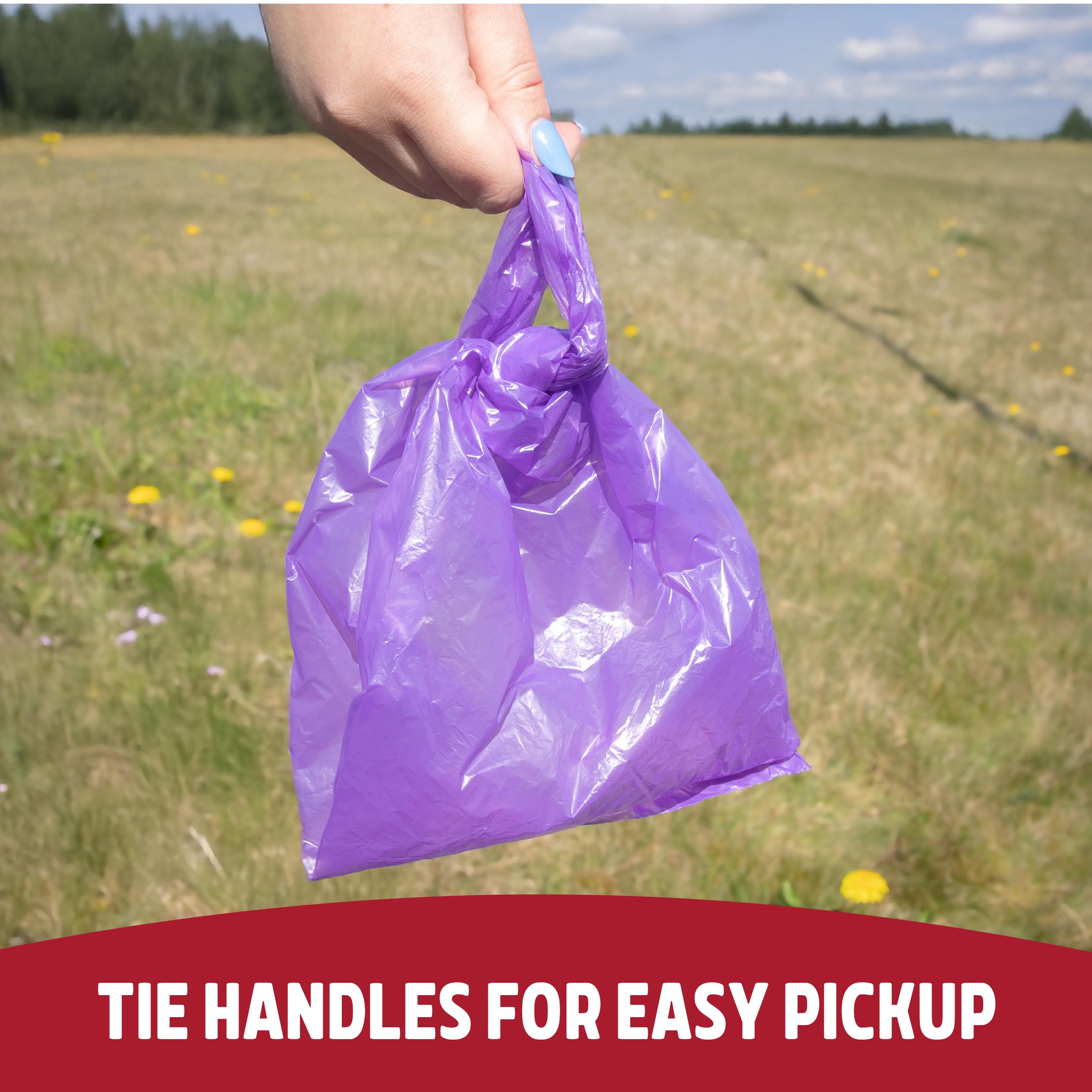 Rosewood Dog Poo Bags with Handles - 100 Count Roll | Vanilla Scented | 30% Recycled Plastic 6