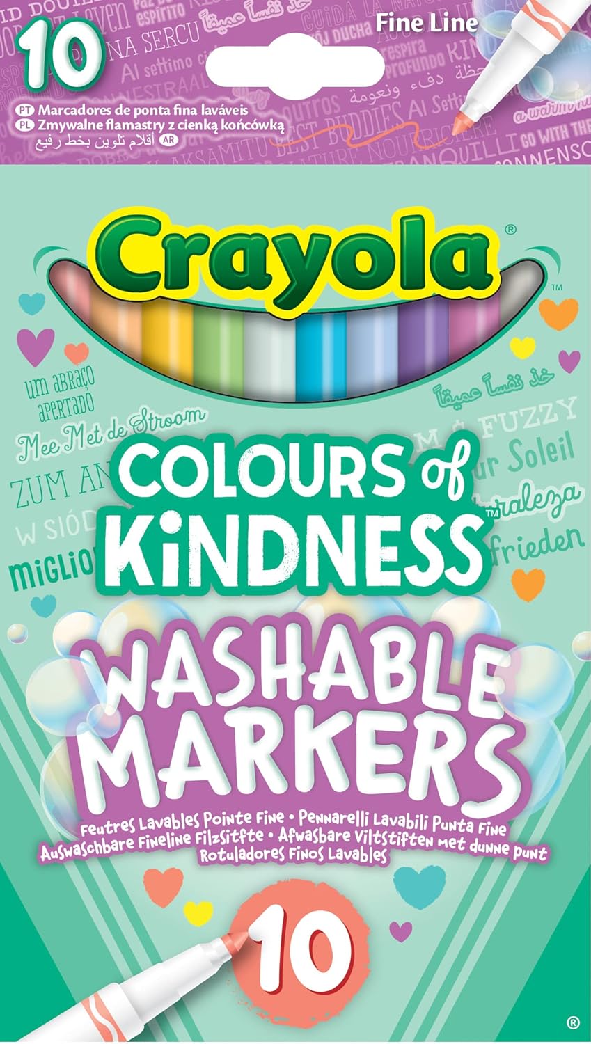 CRAYOLA Colours of Kindness Washable Fine Line Markers - Assorted Colors (58-7827) 1