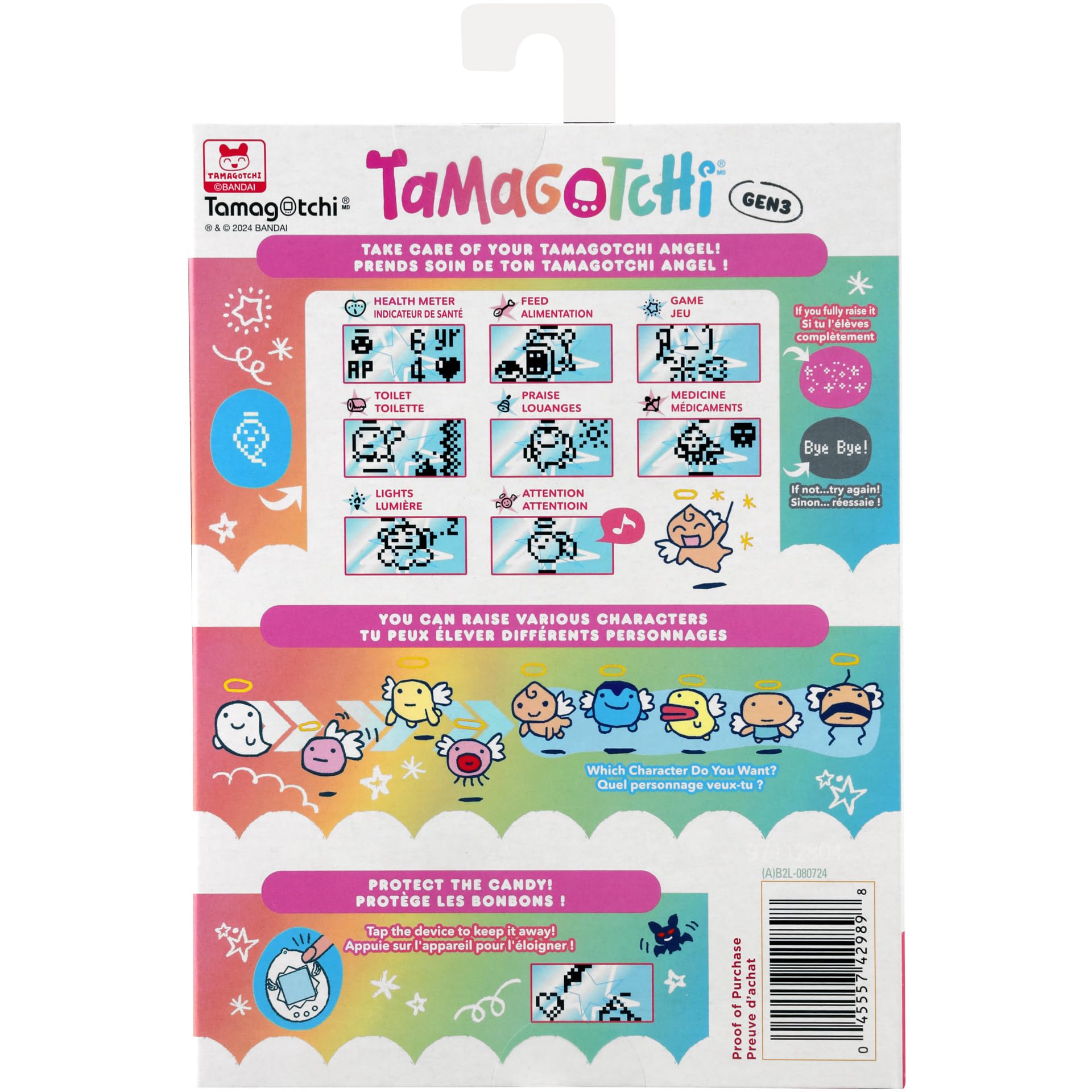 TAMAGOTCHI Bandai Angel Digital Pet with Angel Shell | Raise Your Obaketchi 6