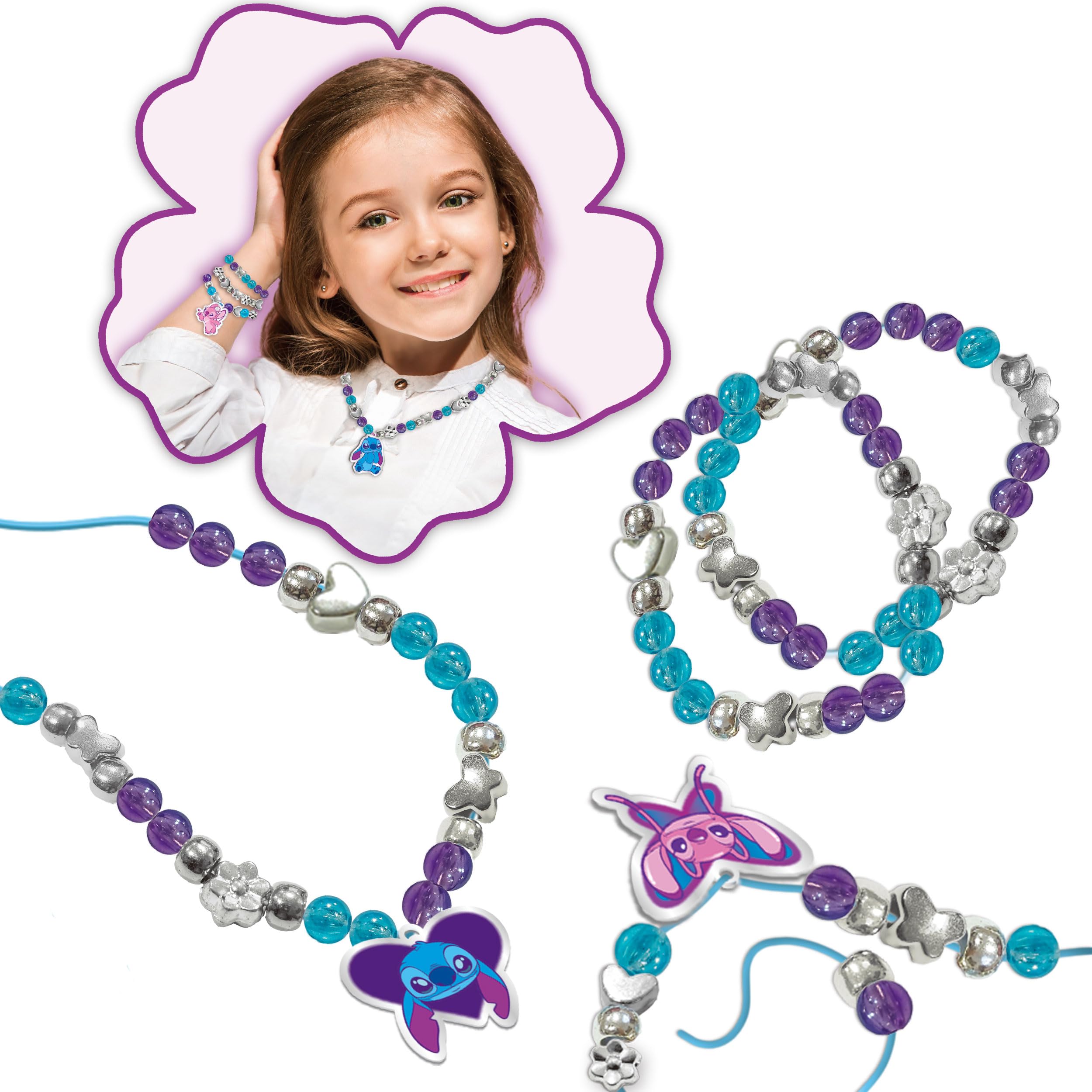 Lisciani DISNEY STITCH Friendship Jewellery Creation Kit - Craft Kit for Ages 7+ 5