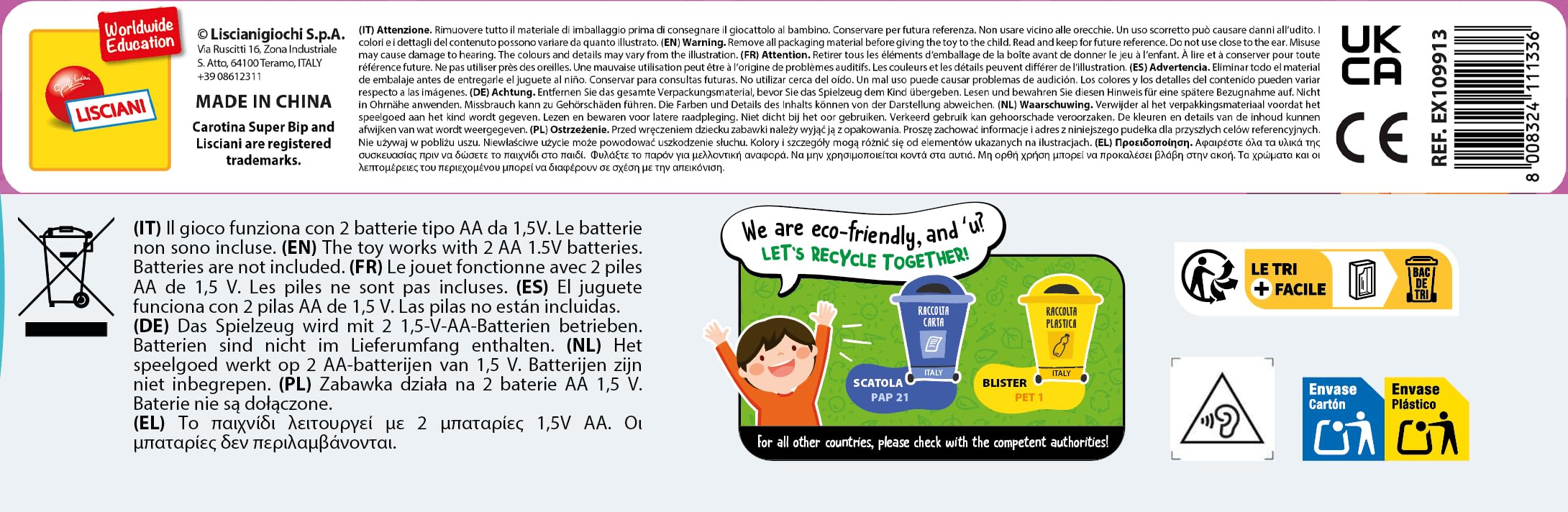 Lisciani Carotina Baby - Musical Interactive Animal Trainer Table for 6+ Months 9