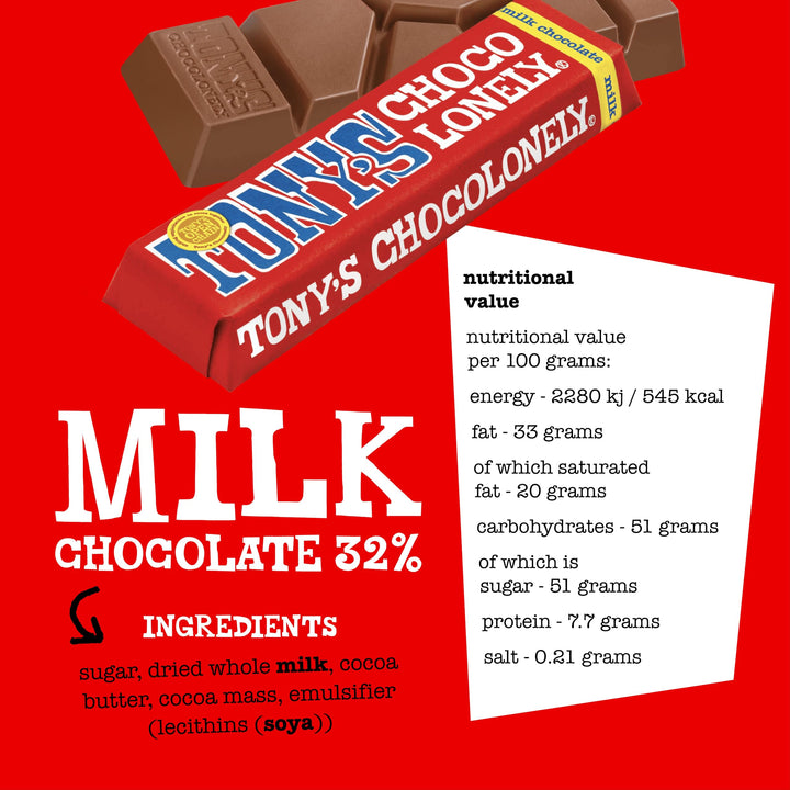 Tony's Chocolonely Extended Rainbow Tasting Pack - 8 Bars, 385g, Assorted Flavours