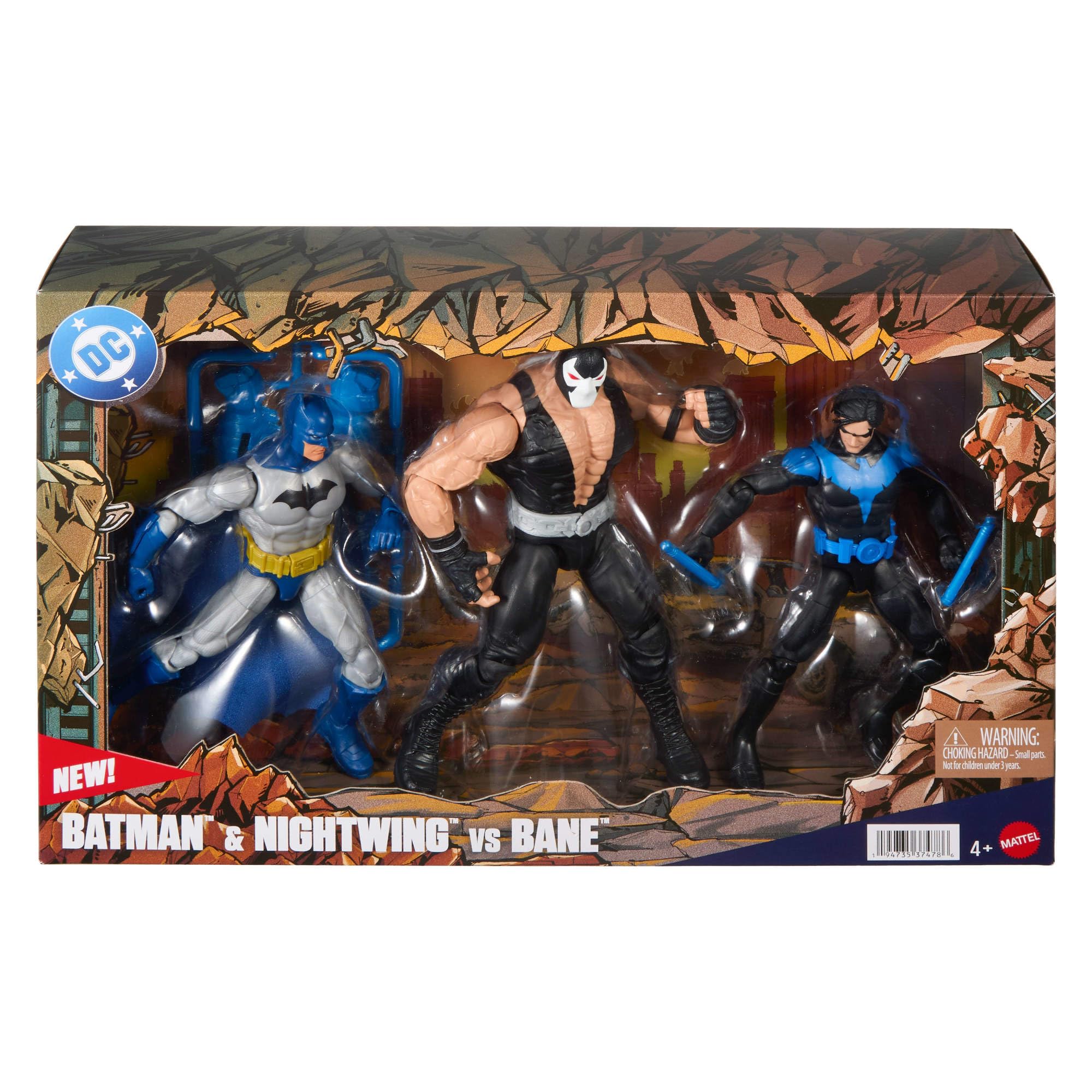 Mattel DC Premier 6.5-inch Action Figures - Batman, Nightwing & Bane | Ages 4+ 6
