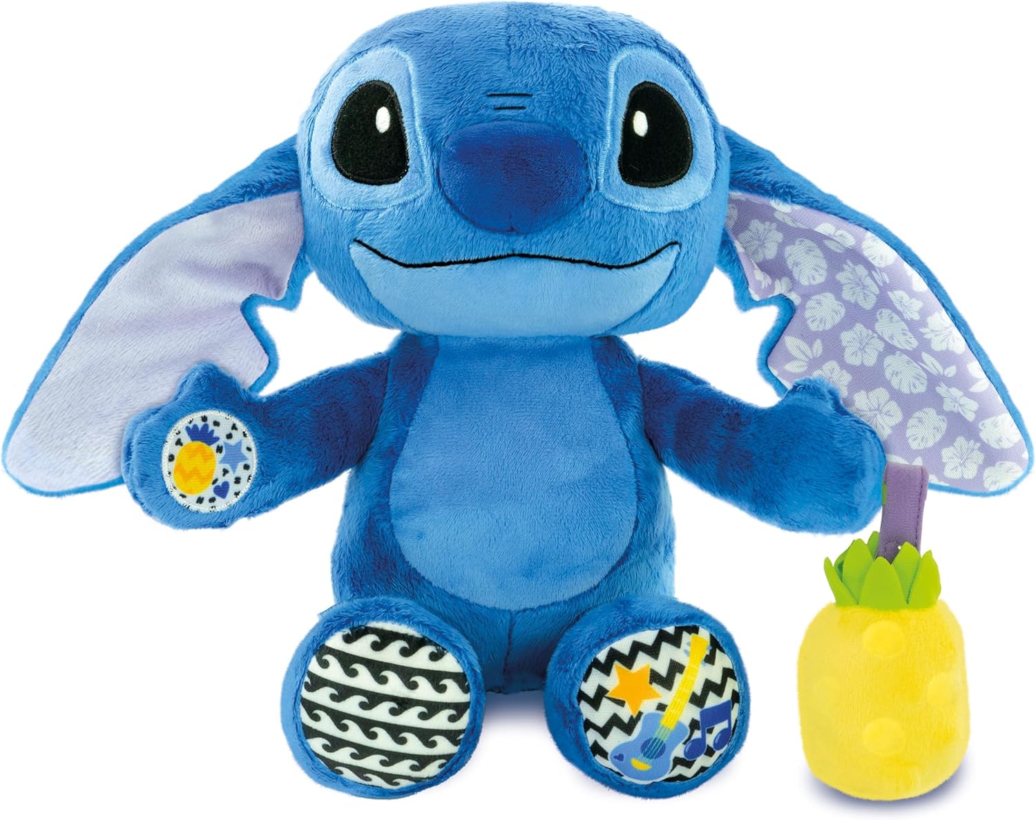 Clementoni Disney Baby Stitch Musical Plush - Educational Electronic Toy for Toddlers, 0 Months & Up