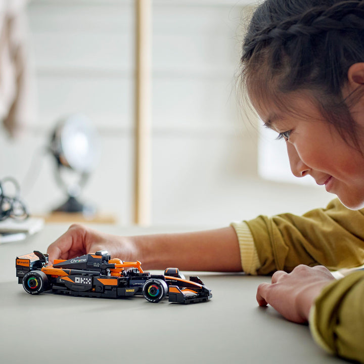 LEGO Speed Champions McLaren F1 Team MCL38 Race Car Toy with Collectible Driver Minifigure - Building Set for 10+