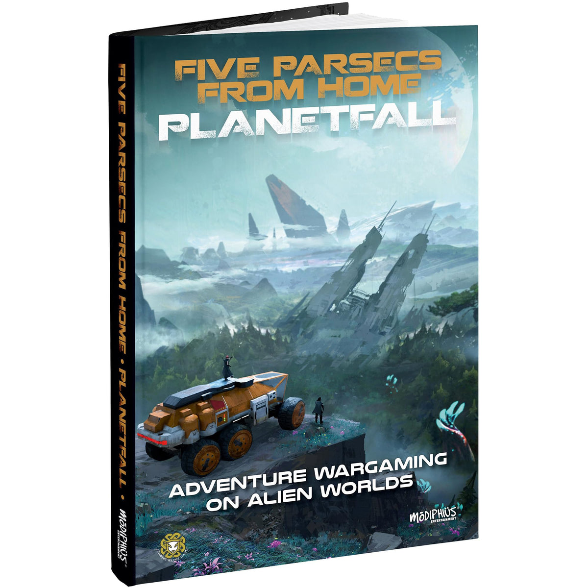 Modiphius Five Parsecs from Home: Planetfall - Hardcover RPG Book | Solo & Co-op Colony Management | 1-4 Players
