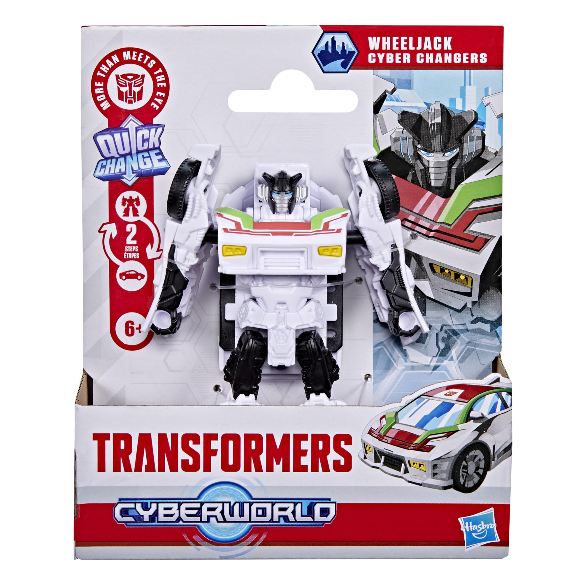 Transformers CYBERWORLD Wheeljack Action Figure - 2-in-1 Conversion | 4-Inch Robot