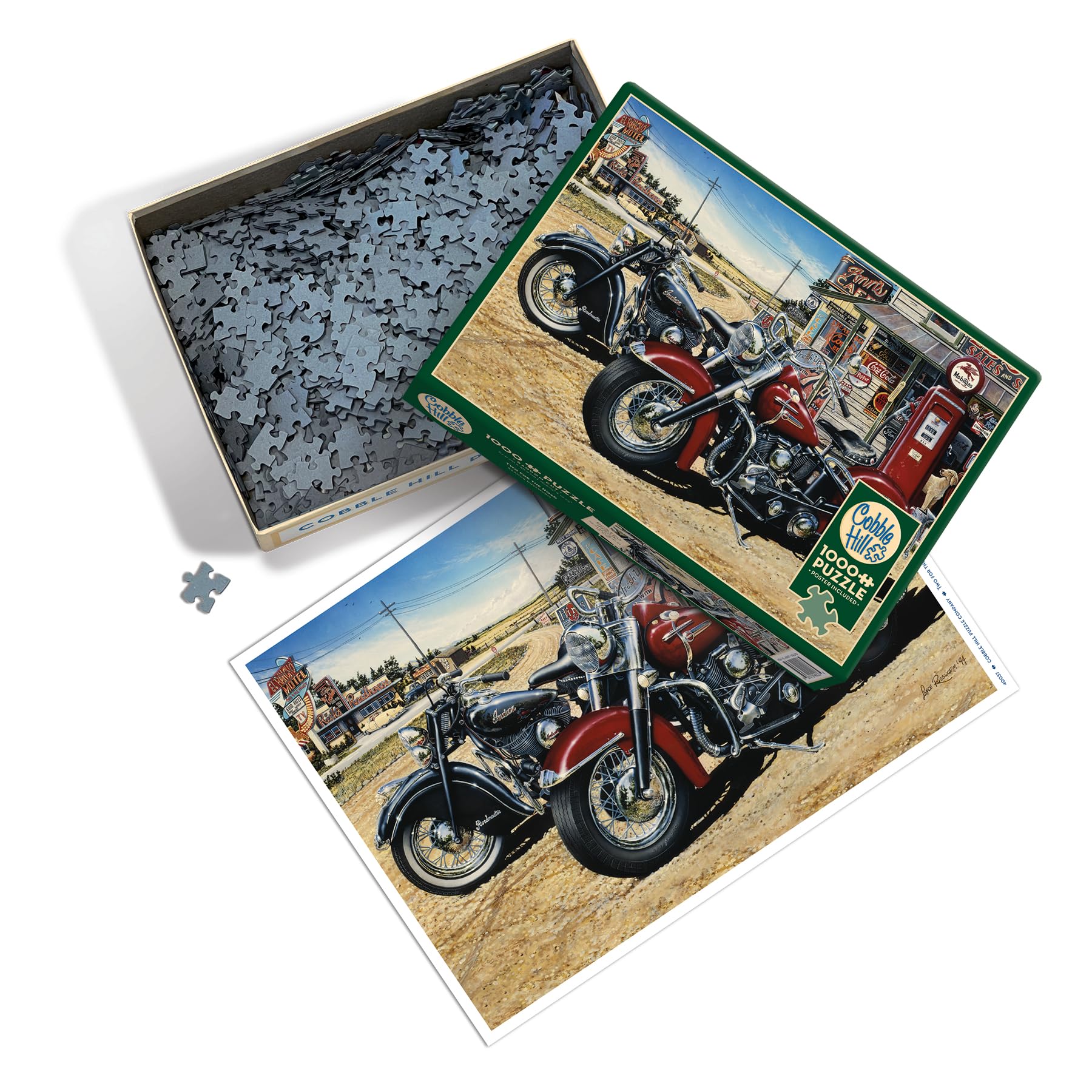 Cobble Hill Two for The Road - 1000 Piece Jigsaw Puzzle | Random Cut Pieces 2