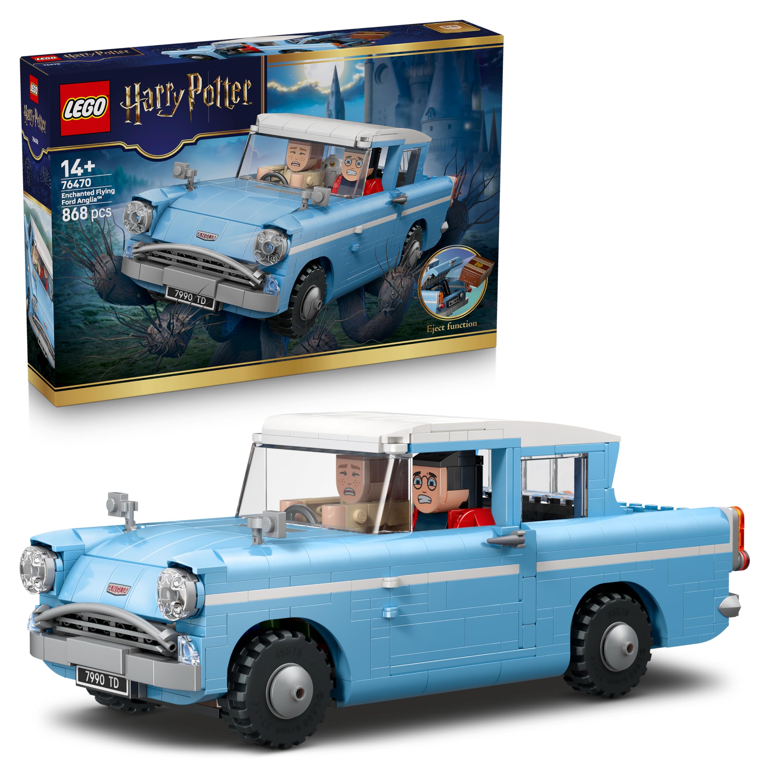 LEGO Harry Potter Enchanted Flying Ford Anglia Car Model Kit 76470 | Ages 14+ 1