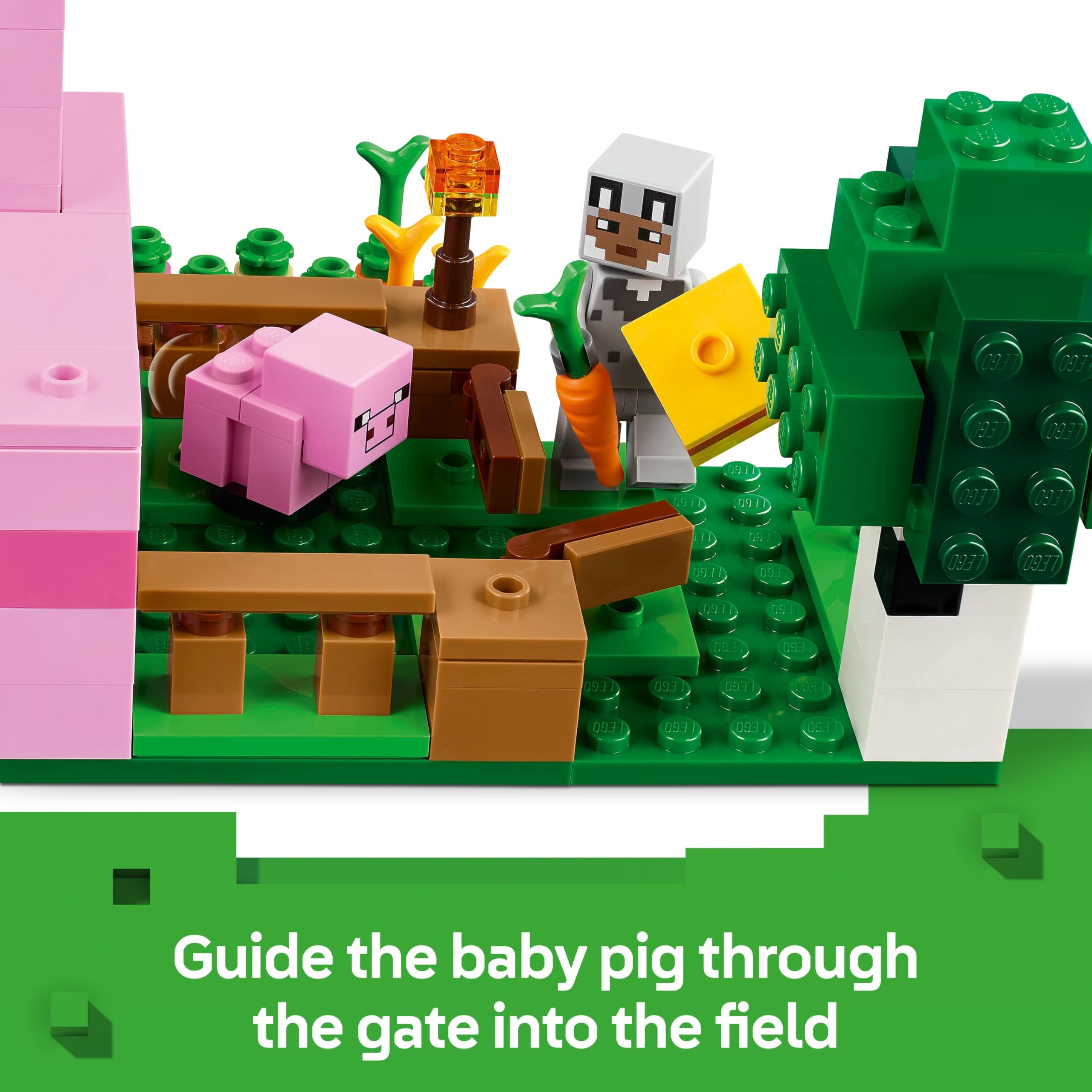 LEGO Minecraft The Baby Pig House Building Set 21268 for Ages 7+ | Multicolor Plastic 4