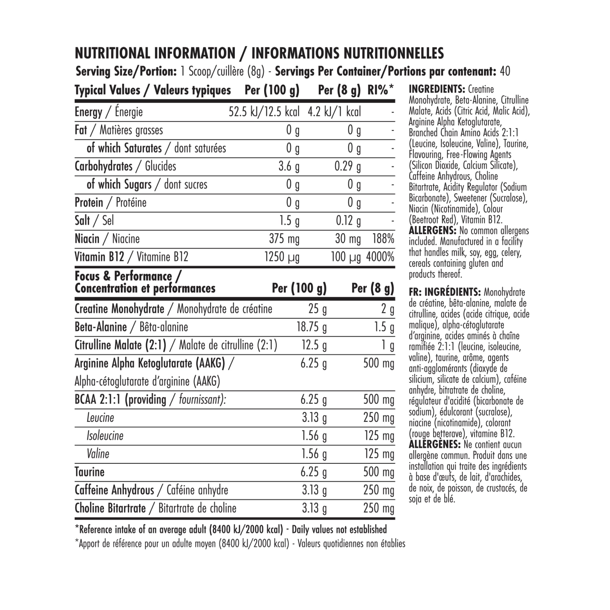 Applied Nutrition BodyFuel Pre Workout Powder for Energy & Muscle Growth | 40 Servings, 320g Tub 9