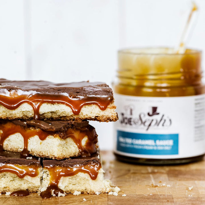 Joe & Seph's Salted Caramel Dessert Sauce (230g) - Caramel Drizzle for Ice Cream, Pancakes & Baking
