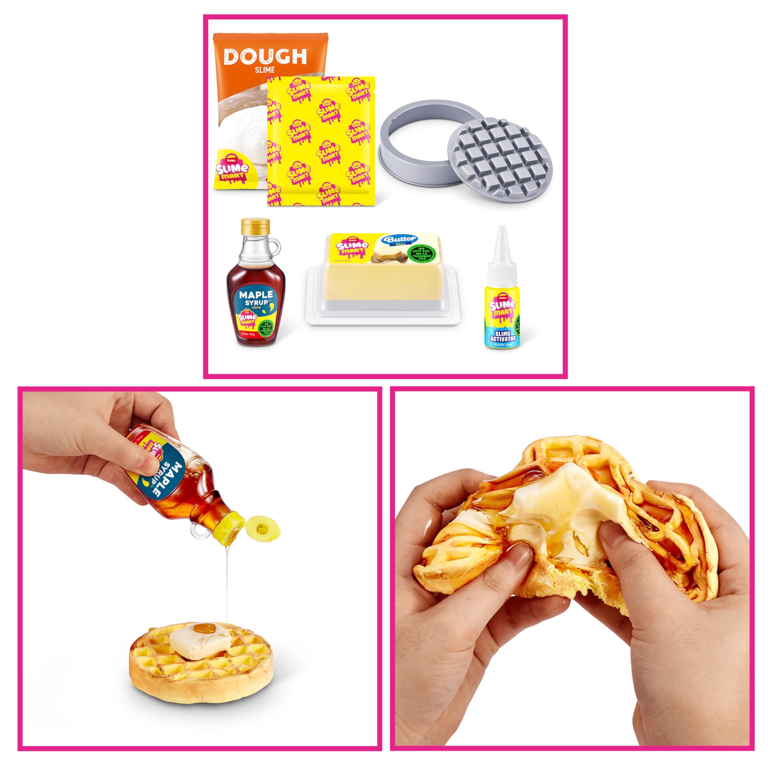Slime Mart Small Bag by ZURU - Waffles Slime Compound for Kids 6+ 4