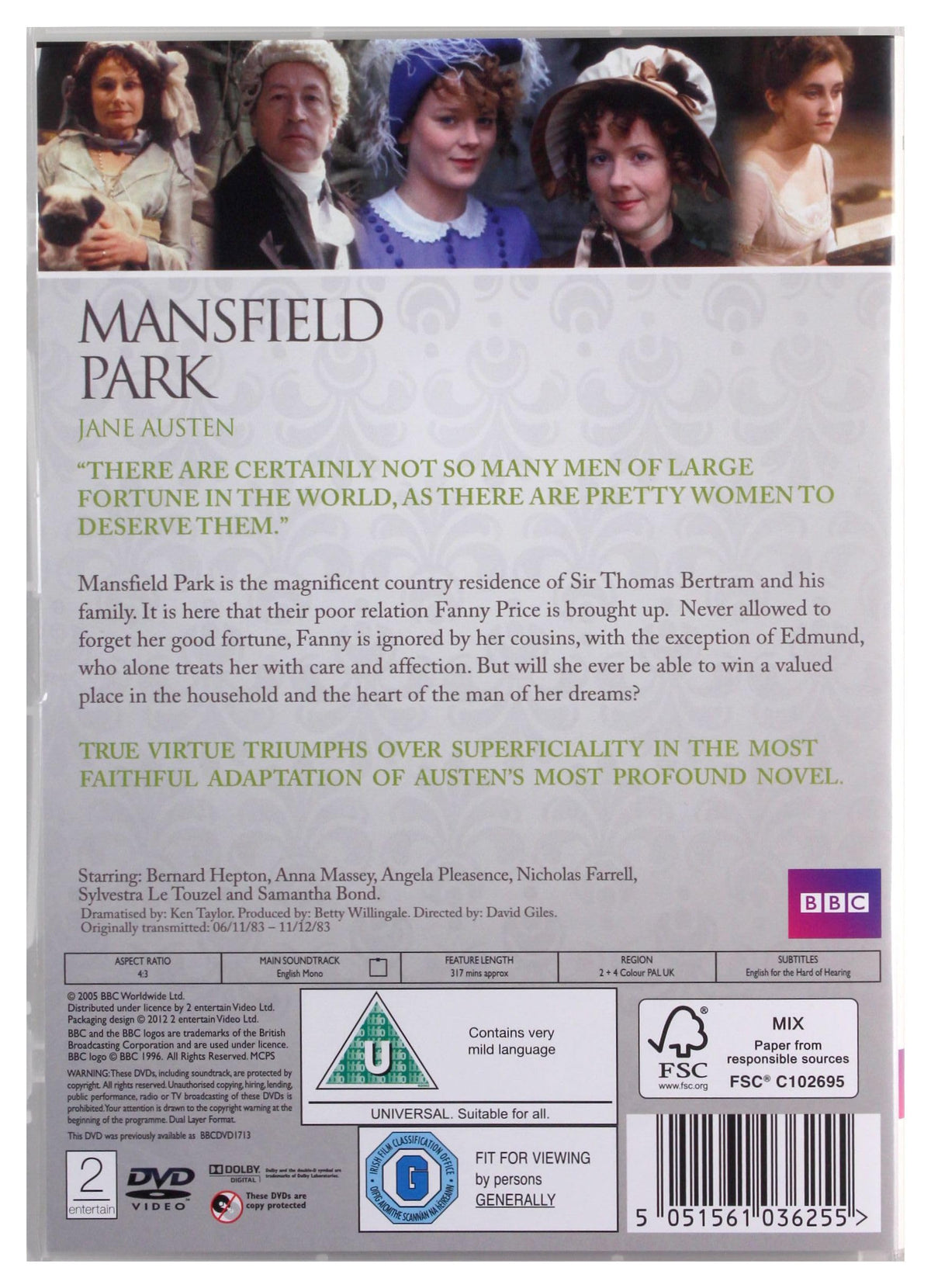 Mansfield Park (1983) [DVD]