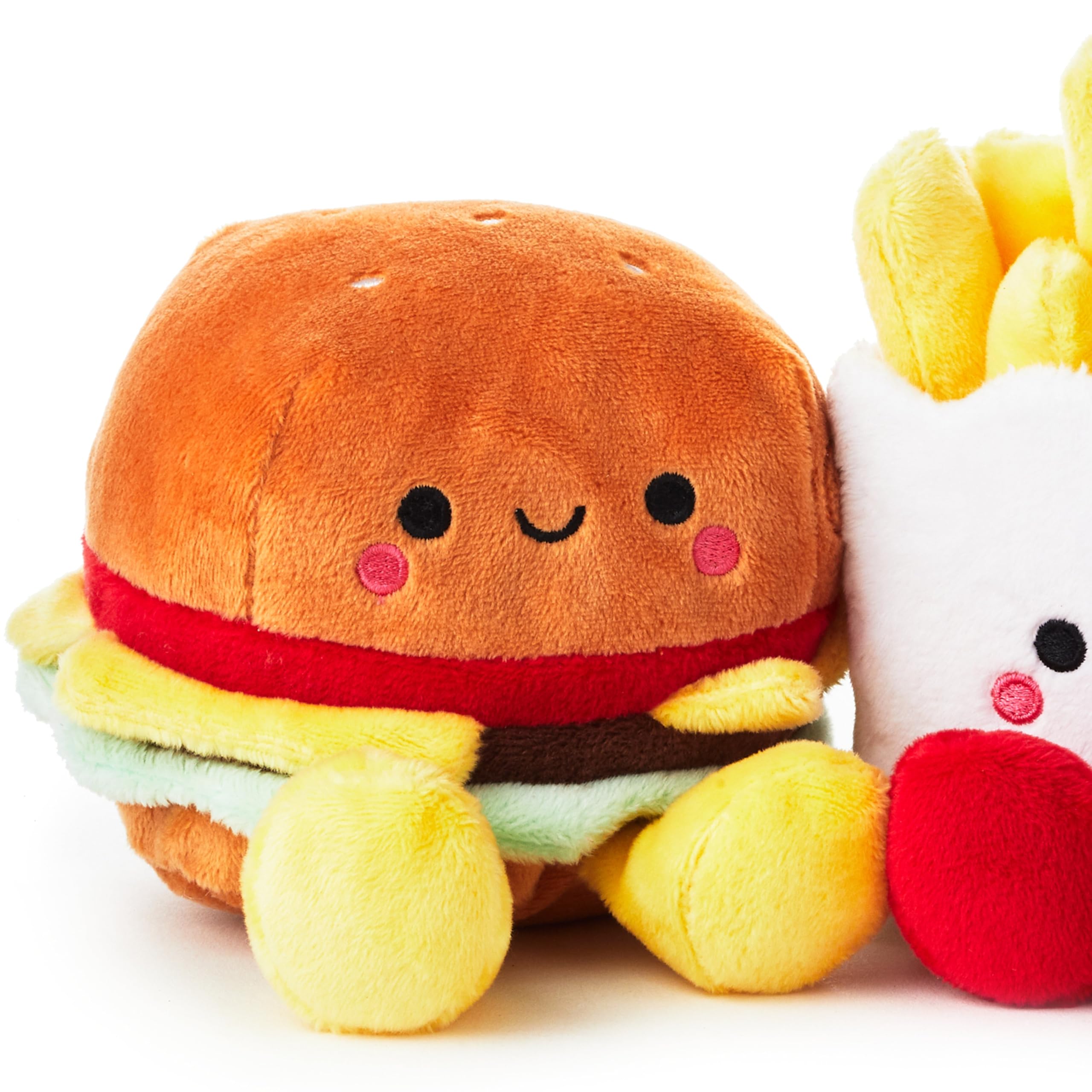 Hallmark Better Together Burger and Fries Pair Soft Toy Gift Set | 2 Pieces | Ages 1 Month+ | Polyester 5