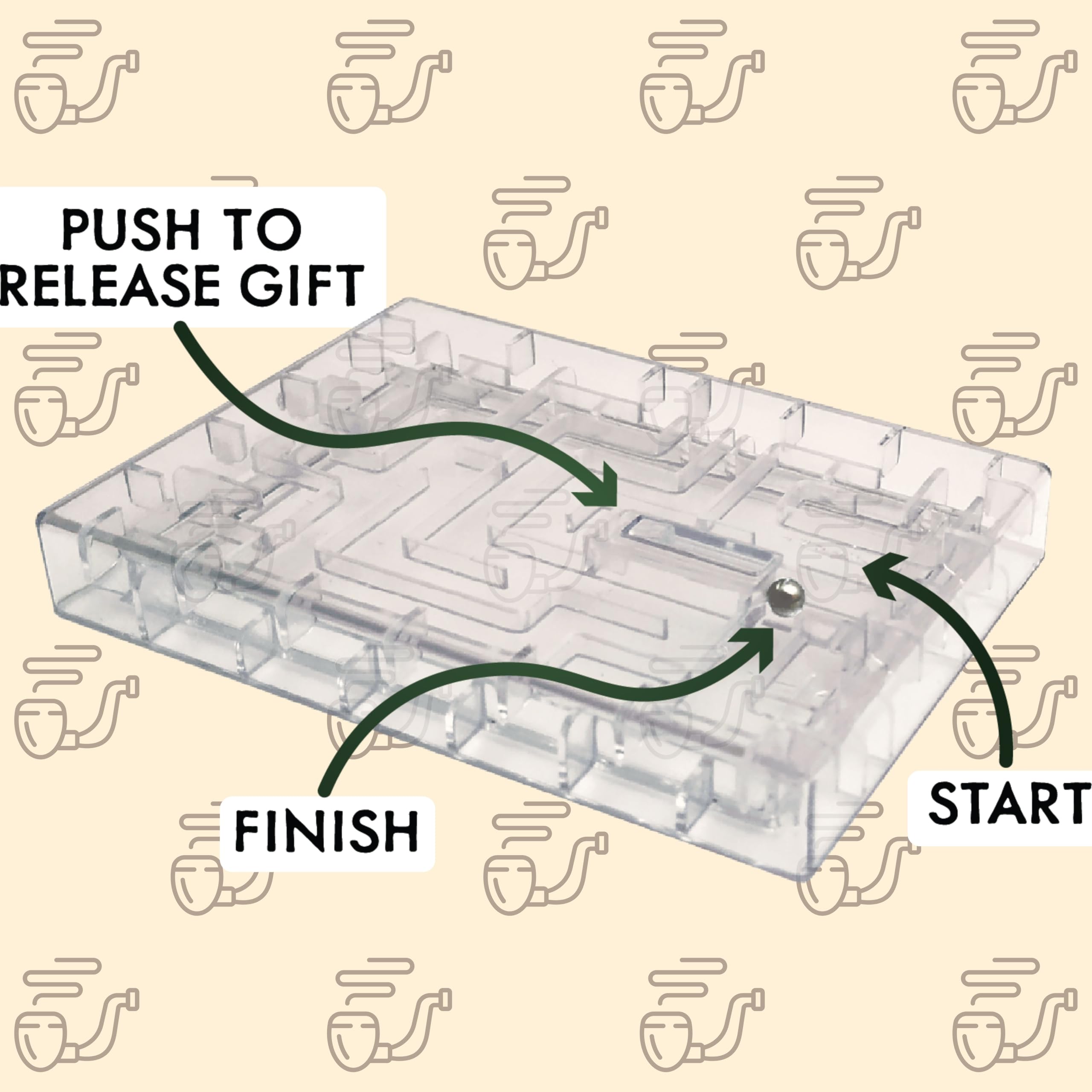 Boxer Gifts Escape Maze Money Puzzle Box for Gift Cards and Cash - Clear Plastic Brain Teaser Challenge 10