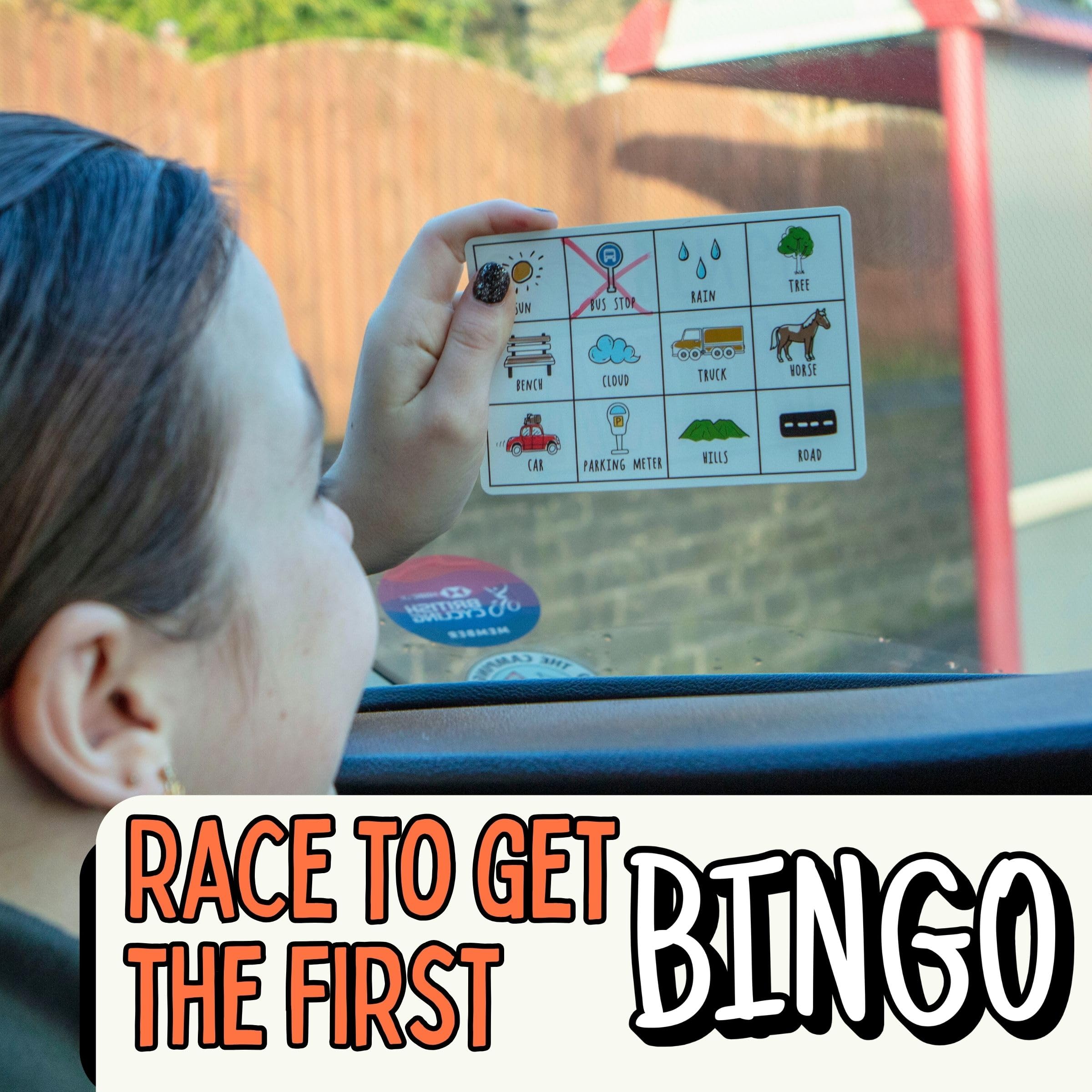 Boxer Gifts Window Bingo Travel Game - Wipe Clean Cards, 2+ Players, Ages 6+ | Cardboard 3