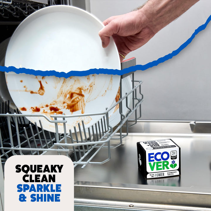 Ecover - All-In-One Power Dishwasher Tablets with Salt & Rinse Aid