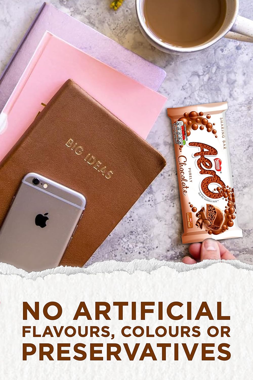 Aero Bubbly Milk Chocolate Sharing Bars, 15 x 90 g