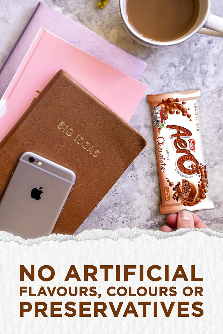 Aero Bubbly Milk Chocolate Sharing Bars, 15 x 90 g