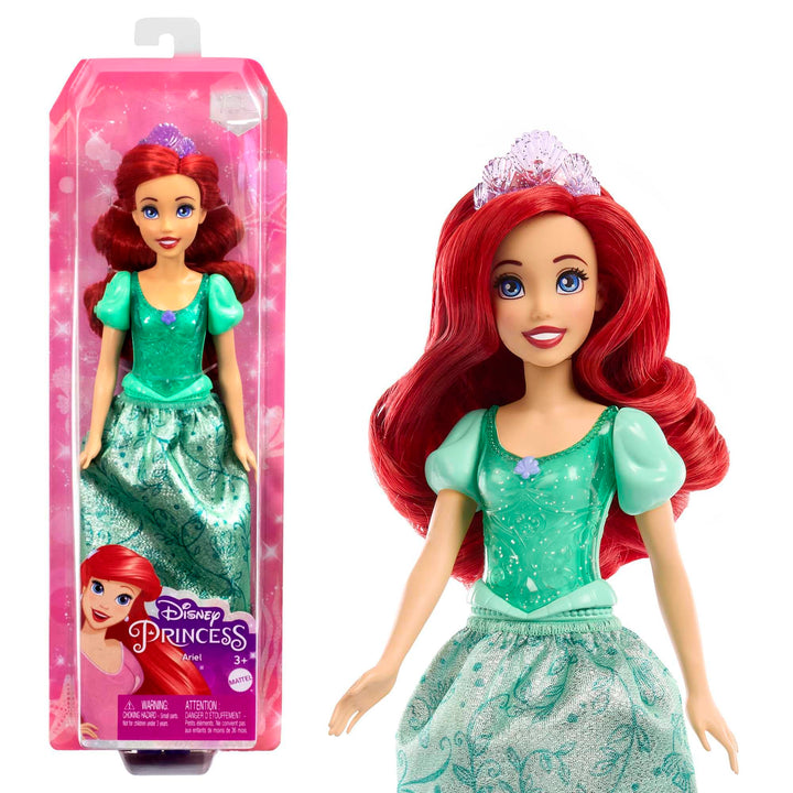 Mattel Disney Princess Ariel Posable Fashion Doll with Sparkling Outfit & Accessories, HLW10