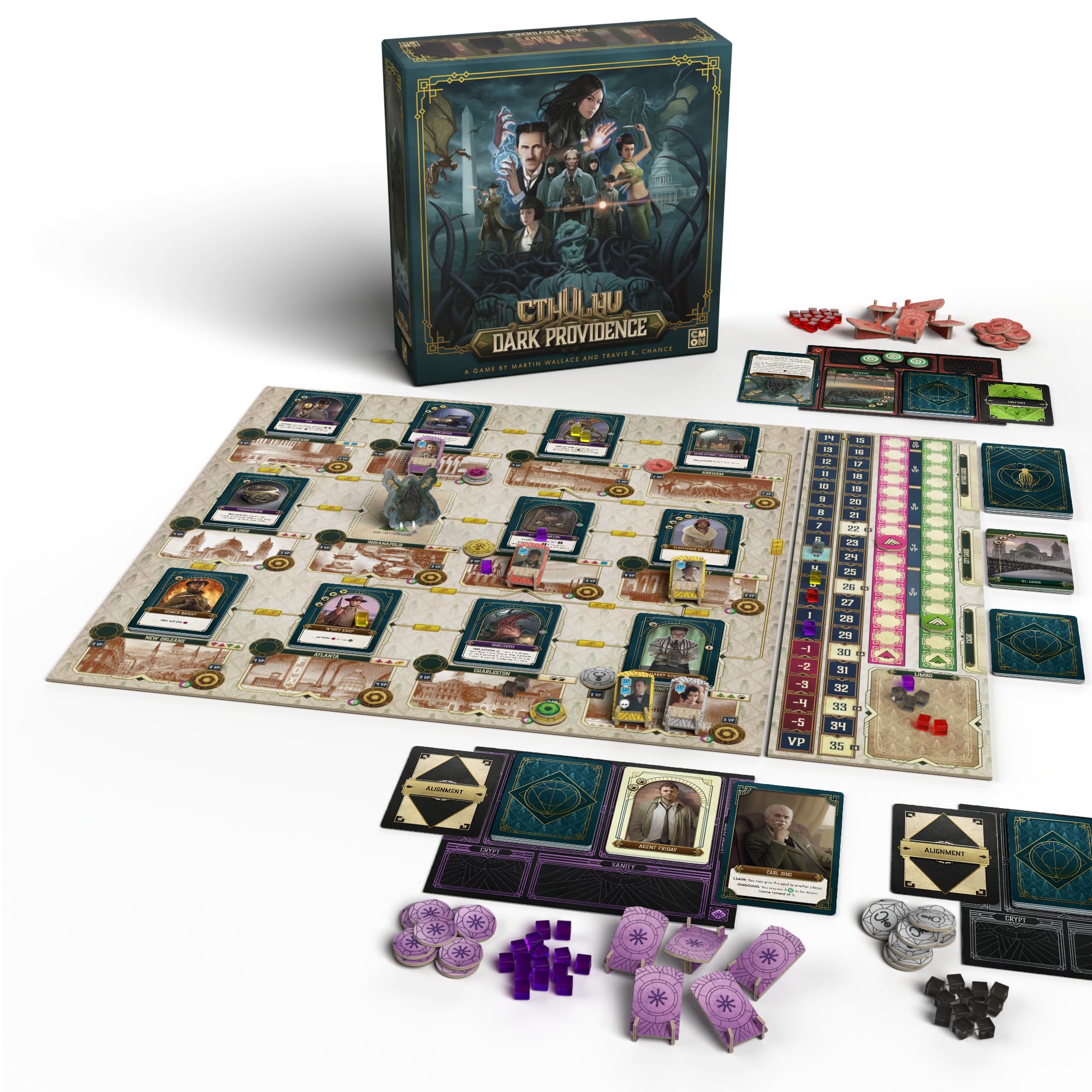 CMON Cthulhu: Dark Providence Board Game 9