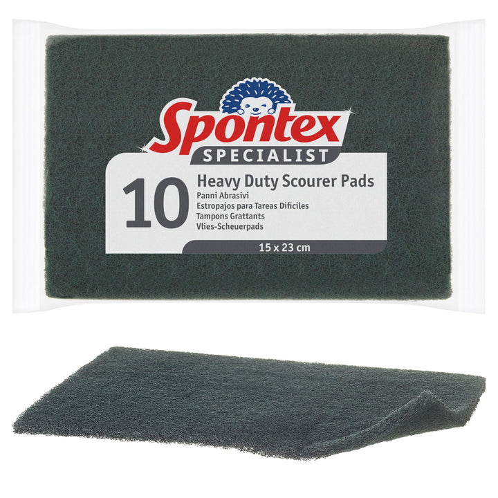 Spontex Specialist Heavy Duty Scourer Pads (Pack of 10)