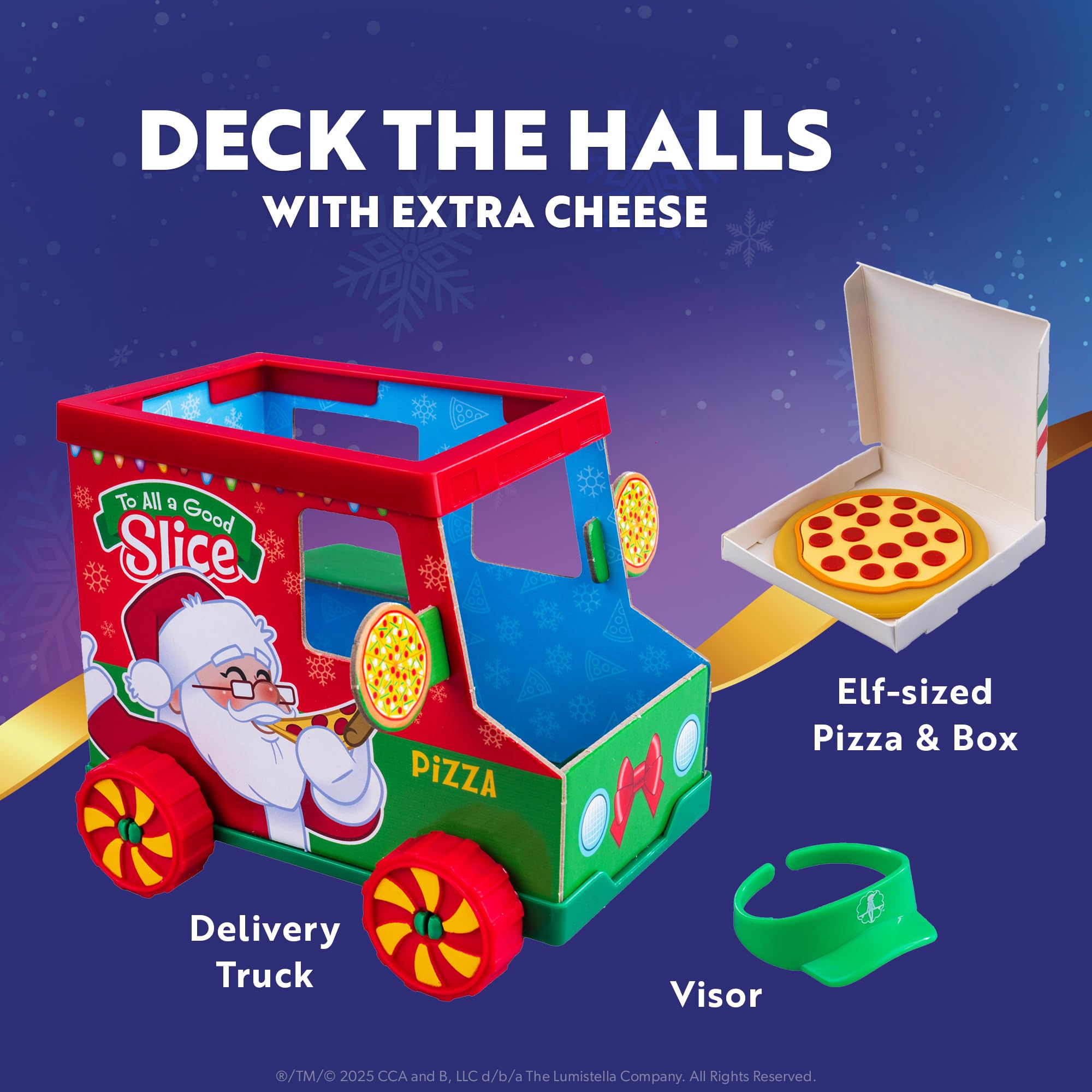 The Elf on the Shelf Polar Props Polar Pizza Truck - Holiday Playset for 3 Years and Up 13