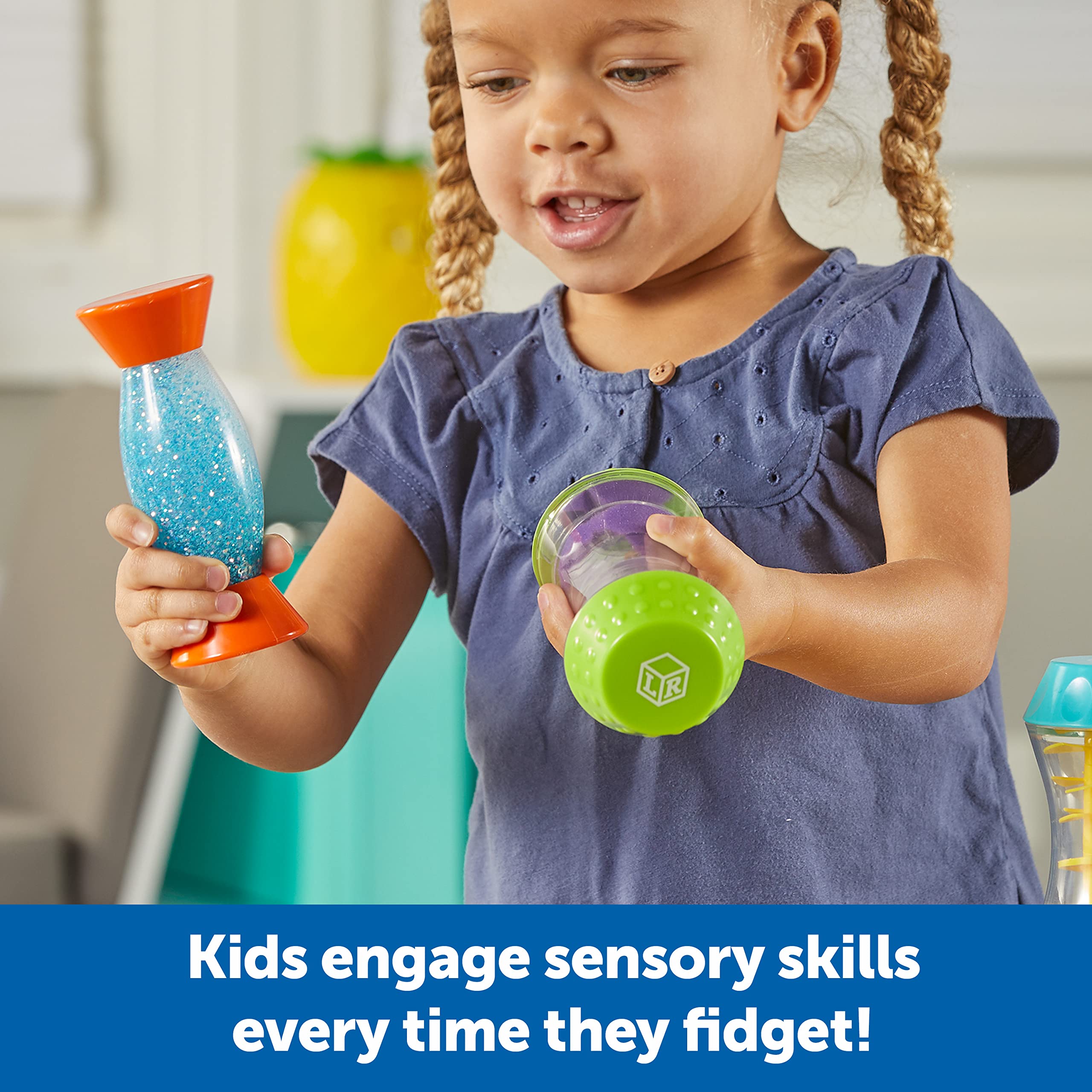 Learning Resources Sensory Trio Fidget Tubes - Fine Motor & Sensory Development for Toddlers 3+ 8