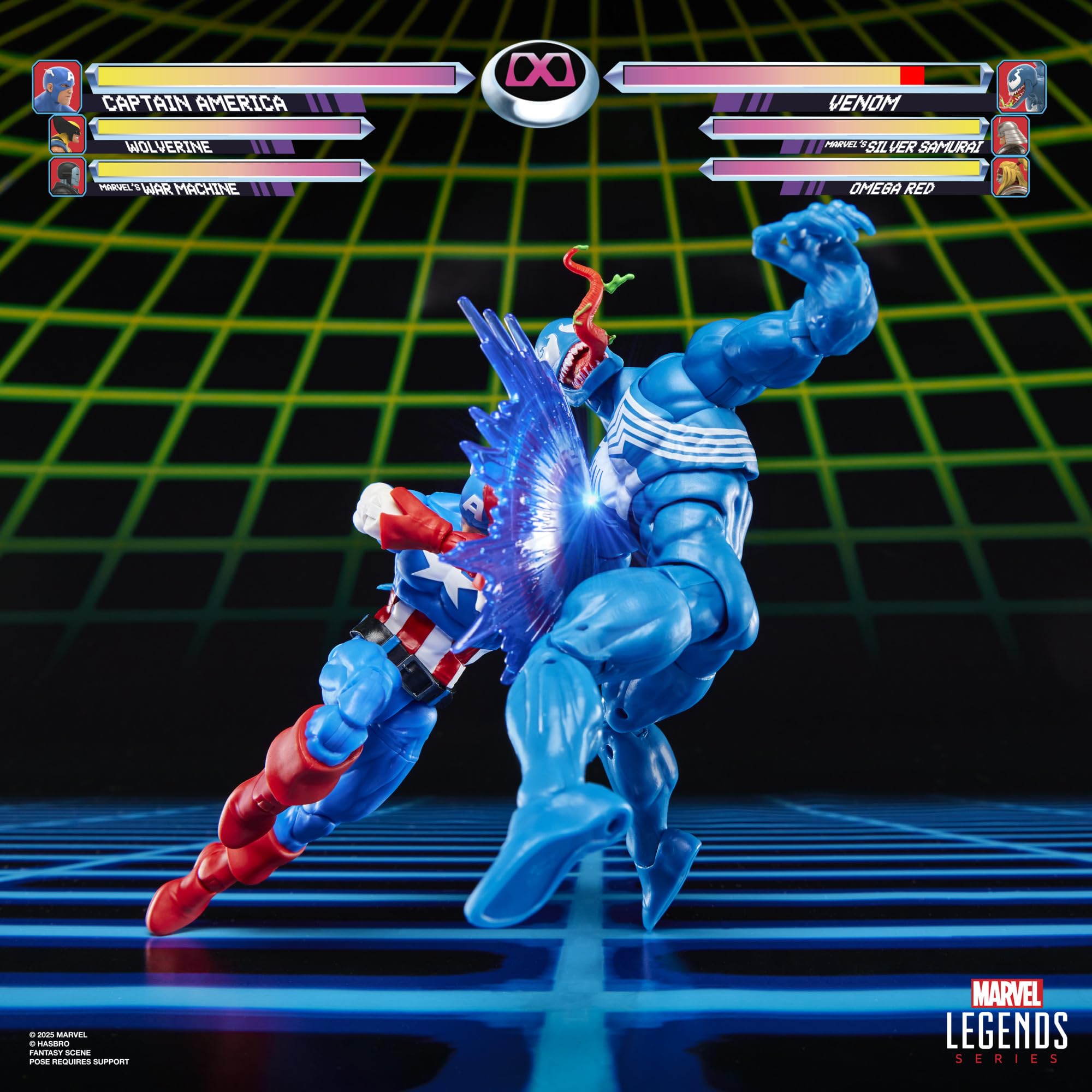 Marvel Legends Series Gamerverse Captain America vs Venom 2-Pack Action Figures 6