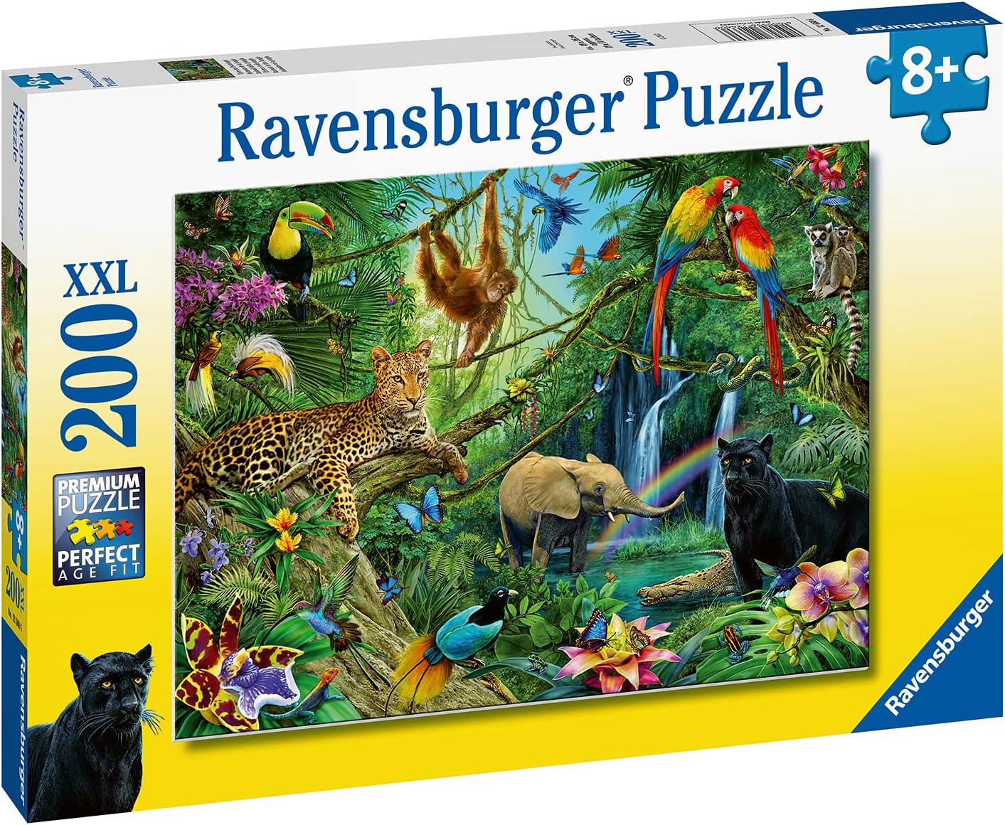 Ravensburger Jungle 200 Piece Jigsaw Puzzle - Extra Large Pieces for Kids 8+ 10