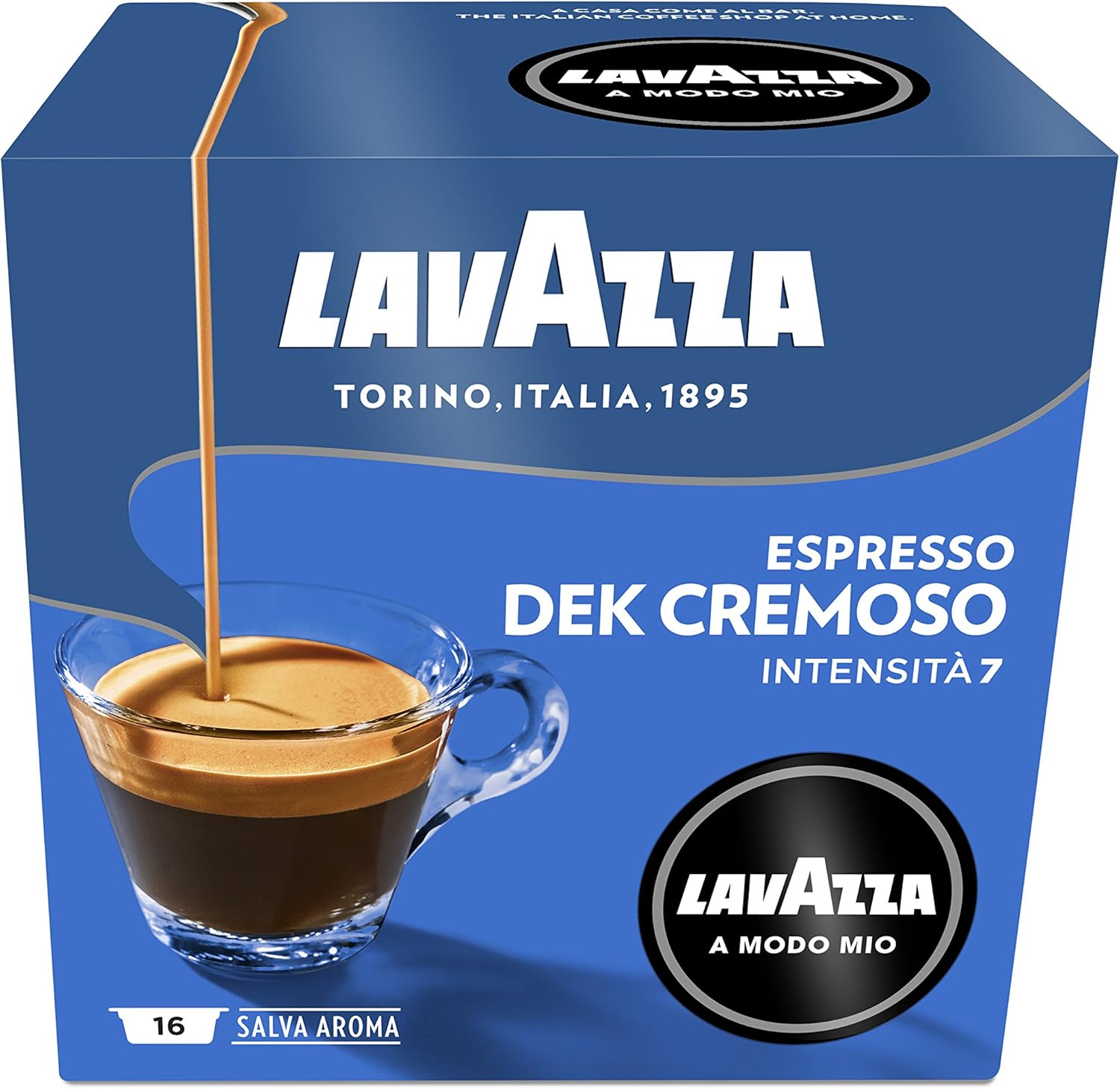 Lavazza - A Modo Mio Dek Cremoso Decaffeinated Coffee Capsules (16-Count, 120 g) 10