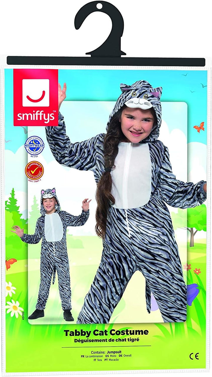 Smiffy's Tabby Cat Costume - Size S (4-6 Years) (49702S)