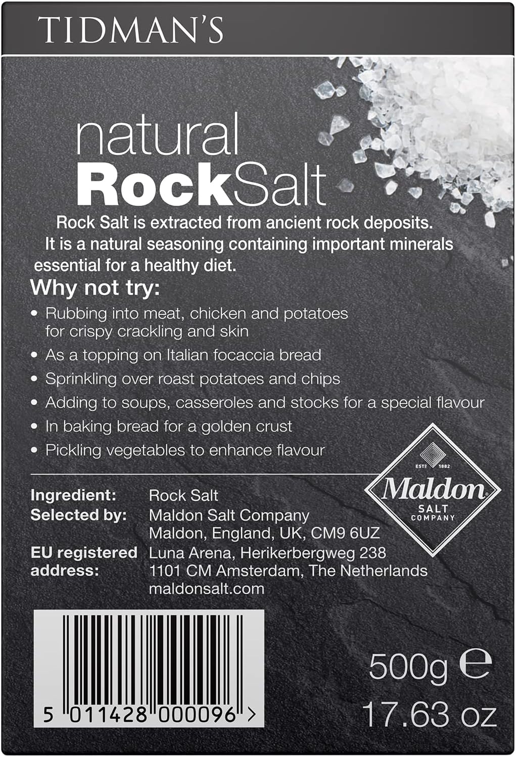 Tidmans Natural Rock Salt, 500 g 8