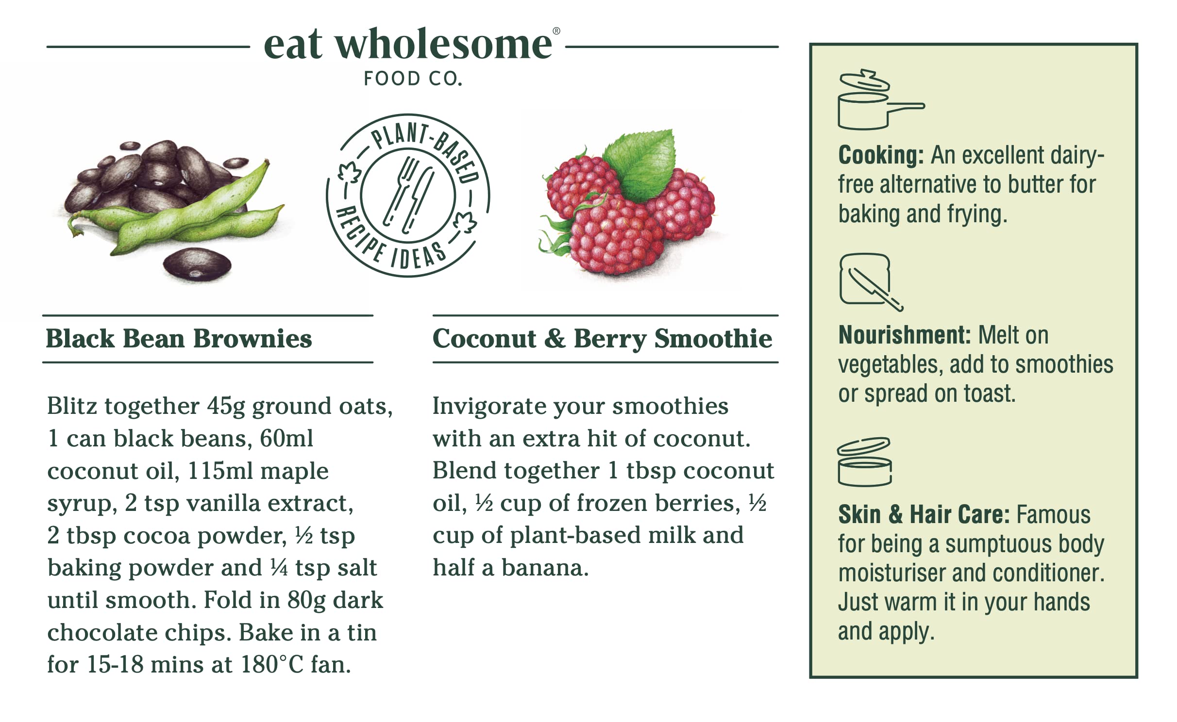 Eat Wholesome Organic Virgin Coconut Oil - Raw Cold-Pressed | 500 ml Glass Jar 2