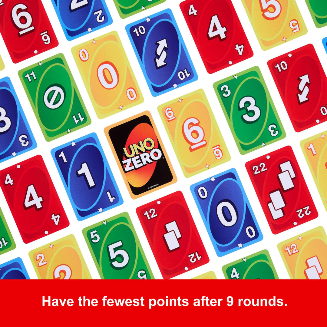 Mattel Games UNO Zero Card Game in Storage & Travel Tin