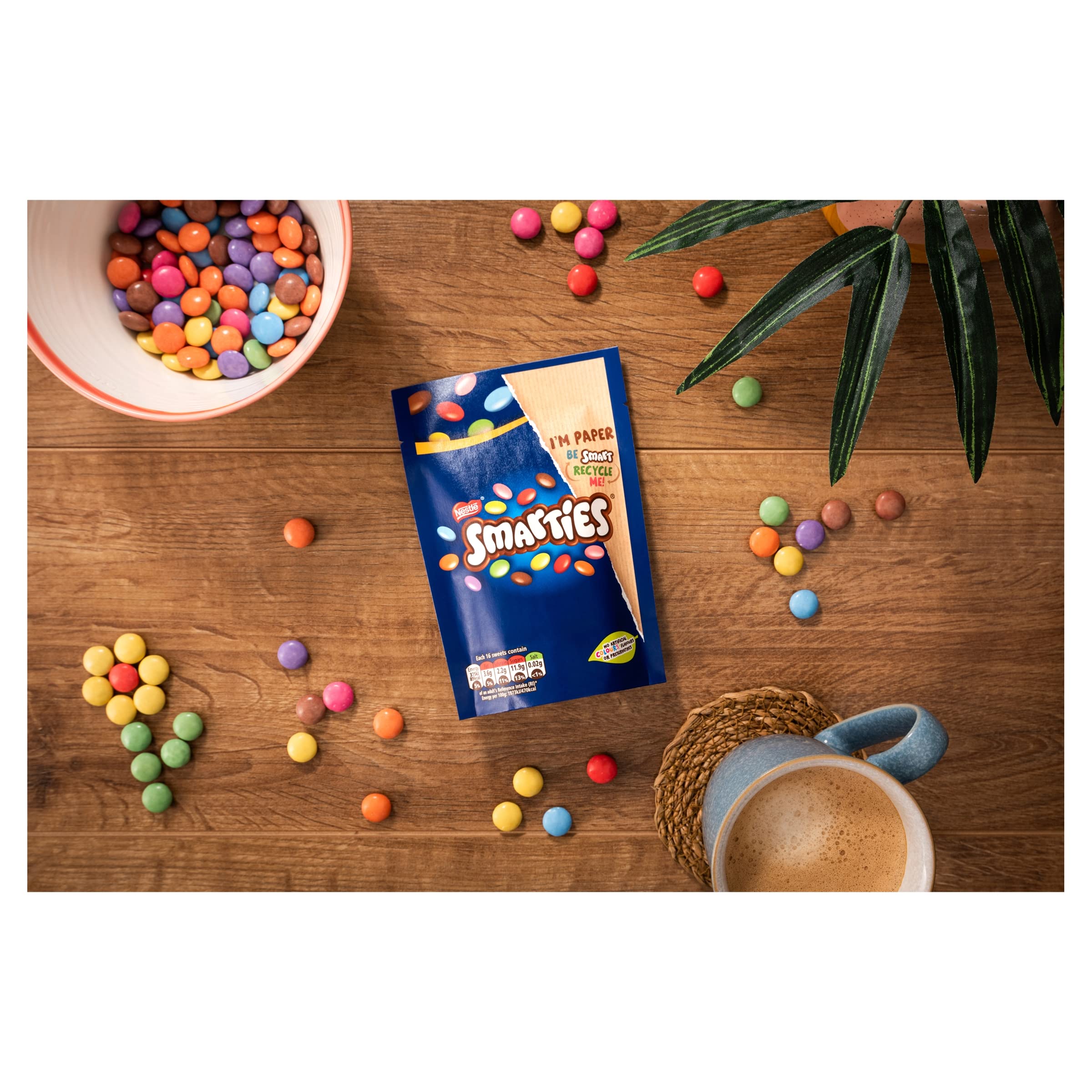 Smarties Milk Chocolate Sharing Bag 105g (Pack of 8) 5