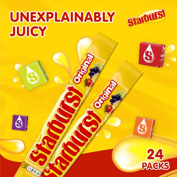 Starburst - Vegan Sweets Fruit Flavoured Bulk Box (24 x 45g Packs)