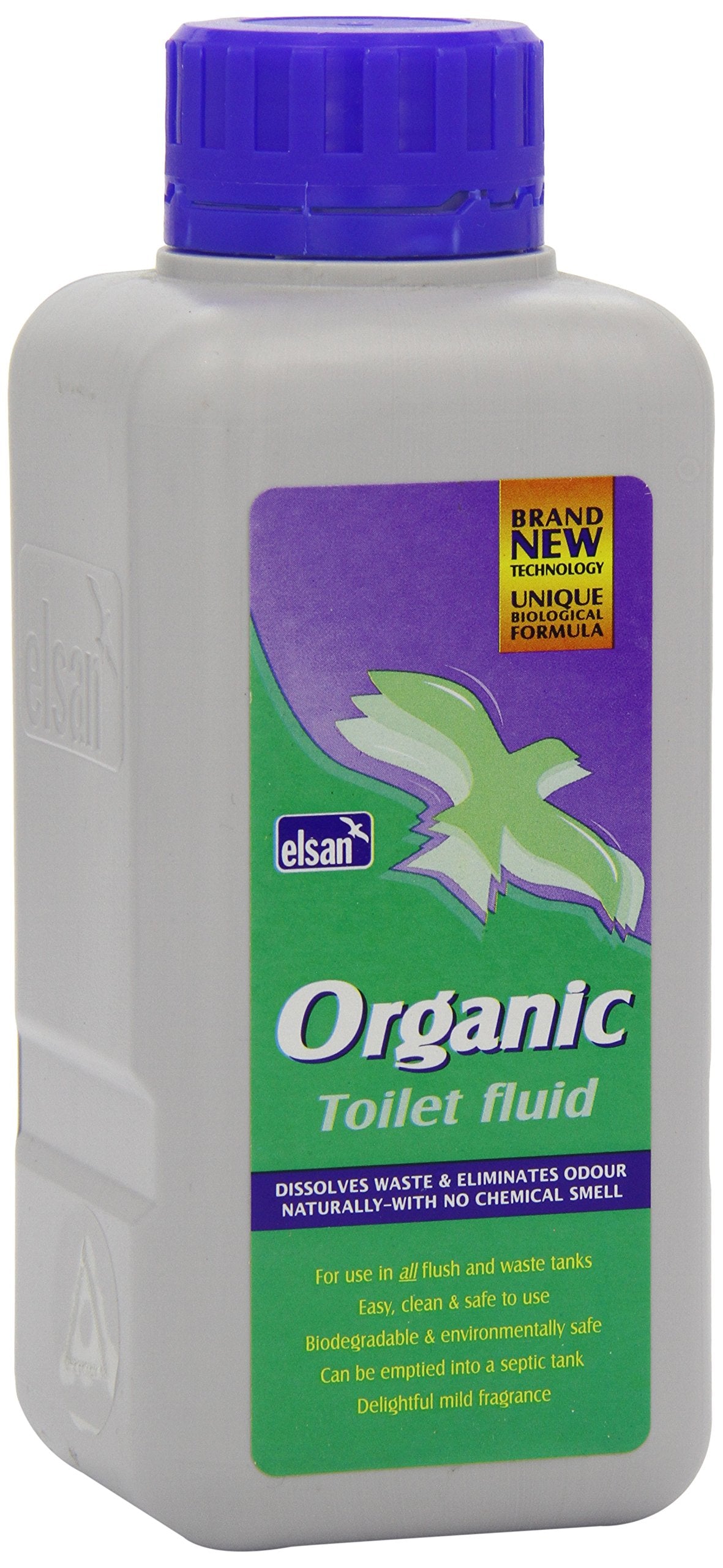 Elsan Organic Toilet Fluid - Dissolves Waste & Removes Odours | 400 ml Liquid 1