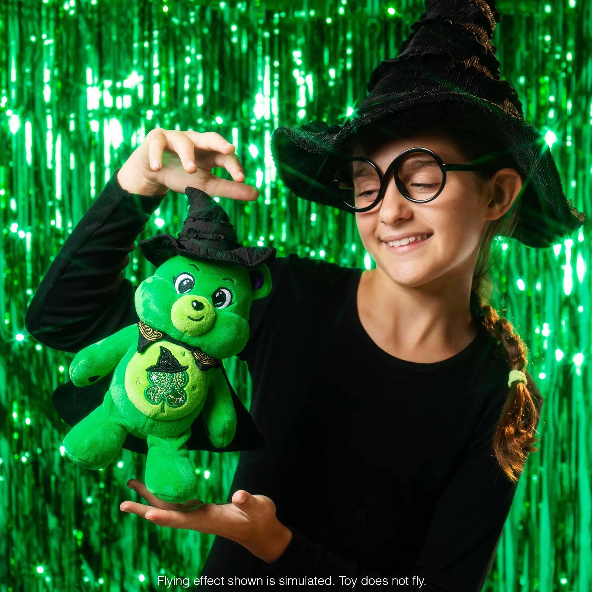 Care Bears x Wicked Good Luck Bear as Elphaba 22cm Plush - Collectible Stuffed Animal 4