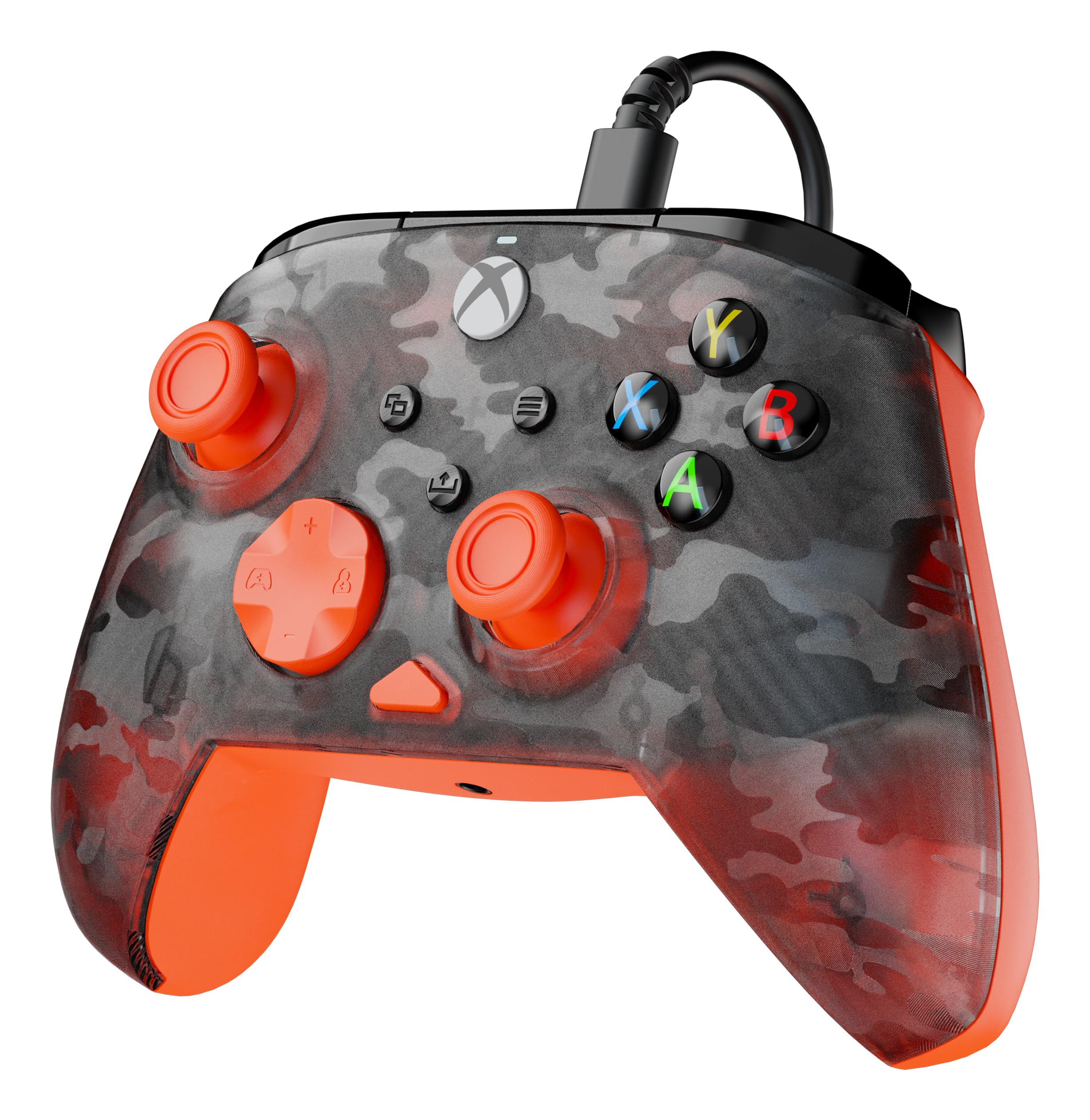 Turtle Beach Rematch Core Orange and Ghost Black Camo Wired Gaming Controll 8