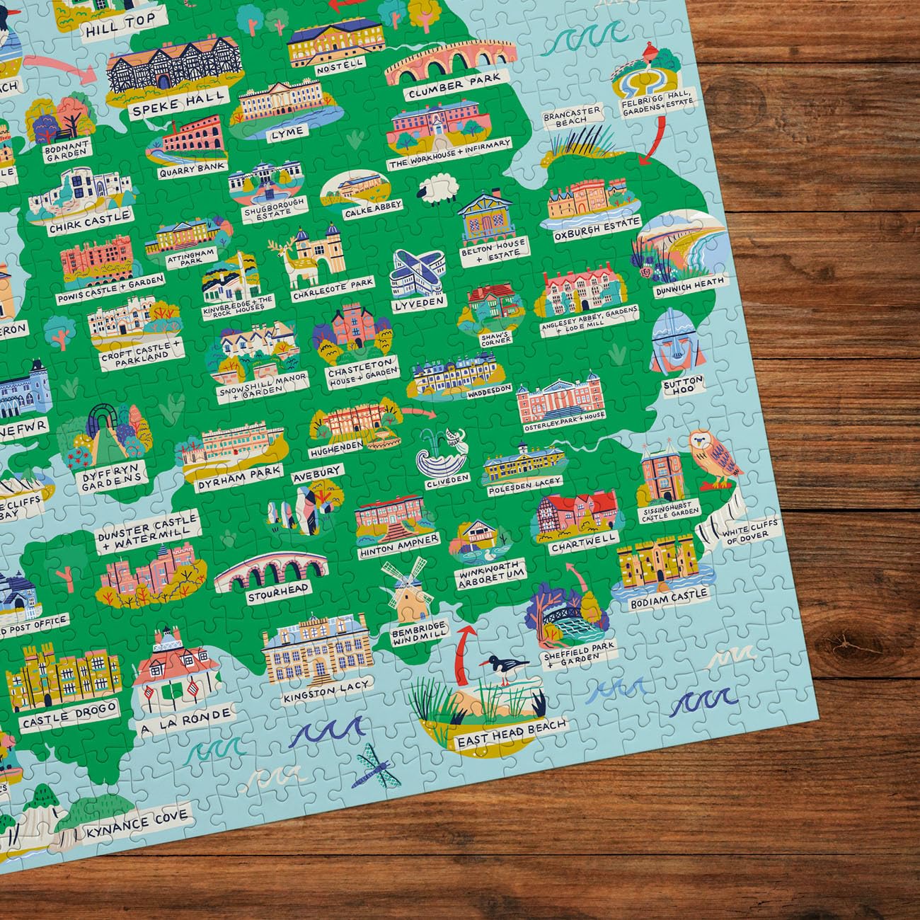 Gibsons National Trust Across the Land 500 Piece Jigsaw Puzzle for Adults | 48 x 34 cm 3