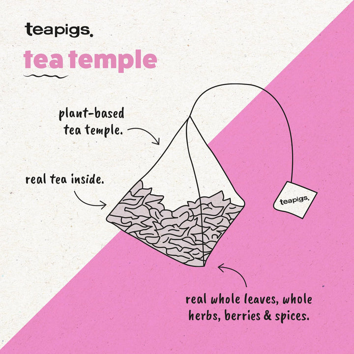 teapigs Ginger & Manuka Honey Tea - Caffeine-Free Herbal Tea Bags