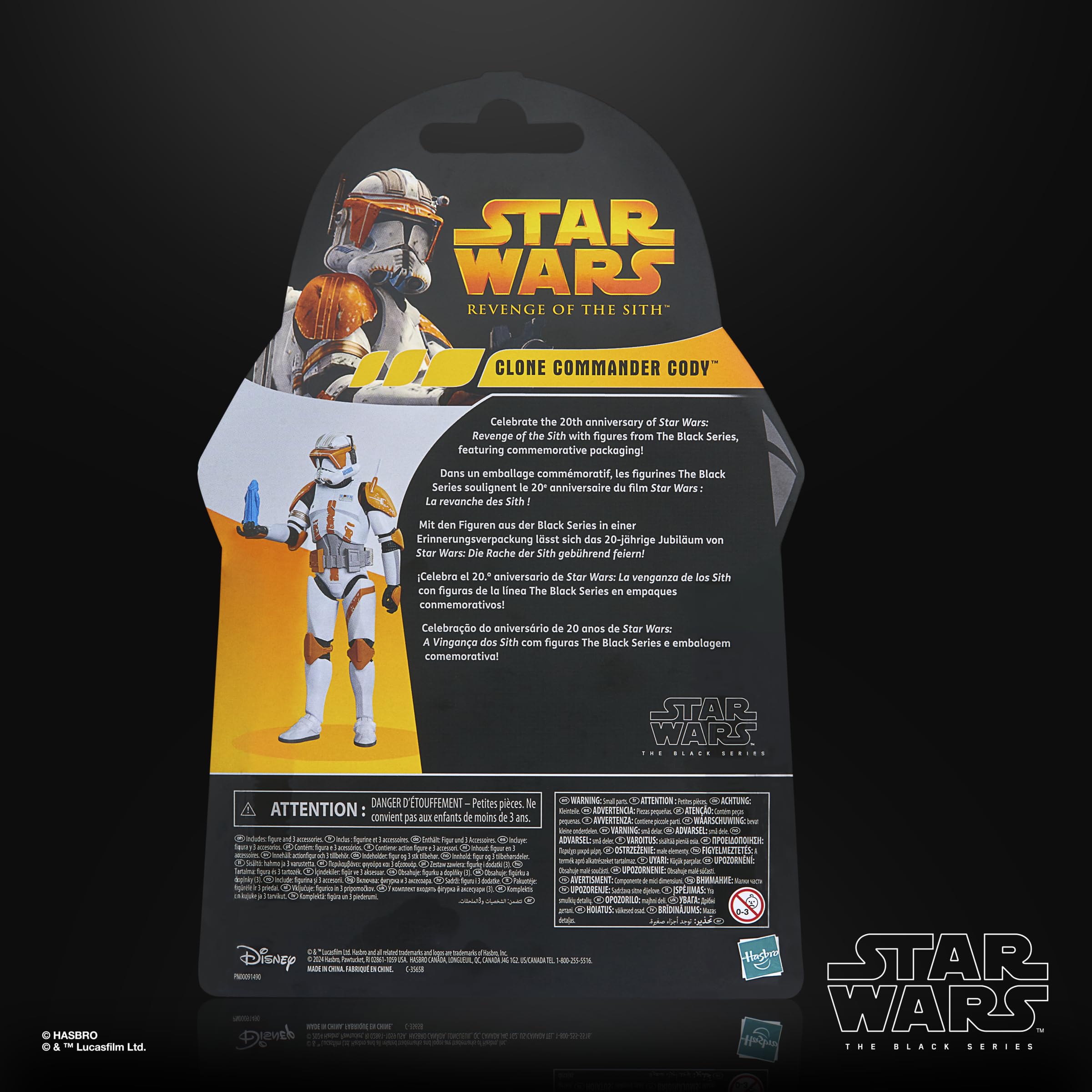 Star Wars The Black Series Clone Commander Cody - 6-Inch Revenge of the Sith 20th Anniversary Action Figure 3