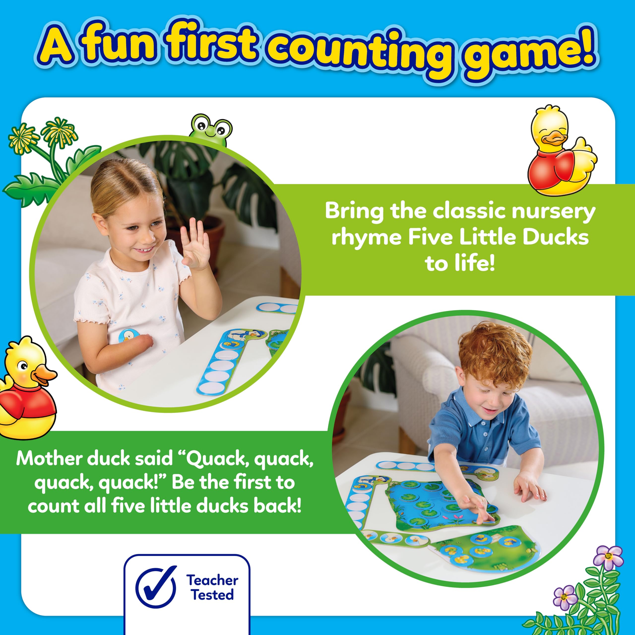 Orchard Toys Five Little Ducks Educational Board Game for Toddlers Ages 3+ 3