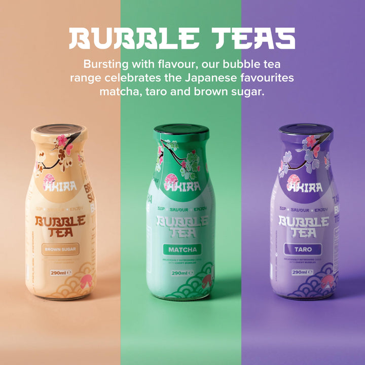 Akira Matcha Bubble Milk Tea - Ready-to-Drink Can 290ml
