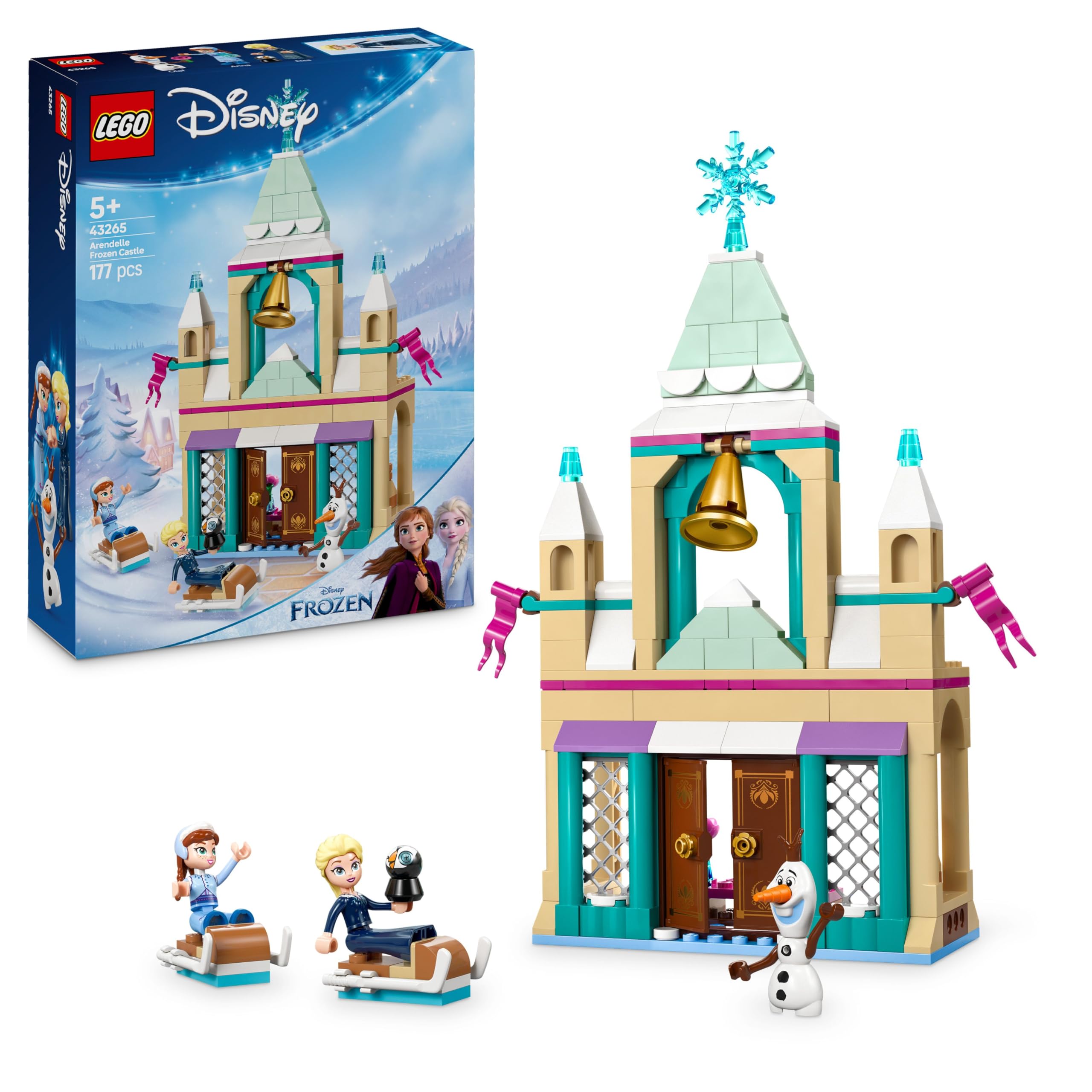 LEGO Disney Arendelle Frozen Castle Playset 43265 | Building Set for Ages 5+ 1