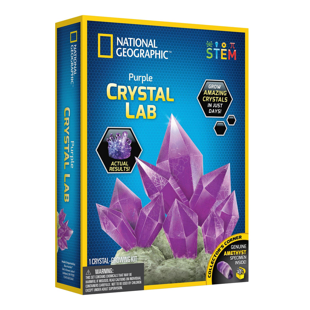 National Geographic Crystal Growing Kit - Educational Science Experiment for Kids 8+